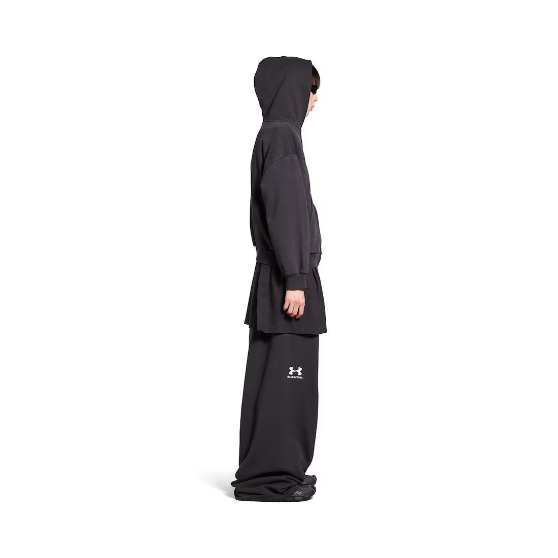 Balenciaga × Under Armour o1w1db10425 Under Armour® Zip-Up Hoodie Regular Fit in Black Size XXS / US 00 / IT 34 - 3 Thumbnail