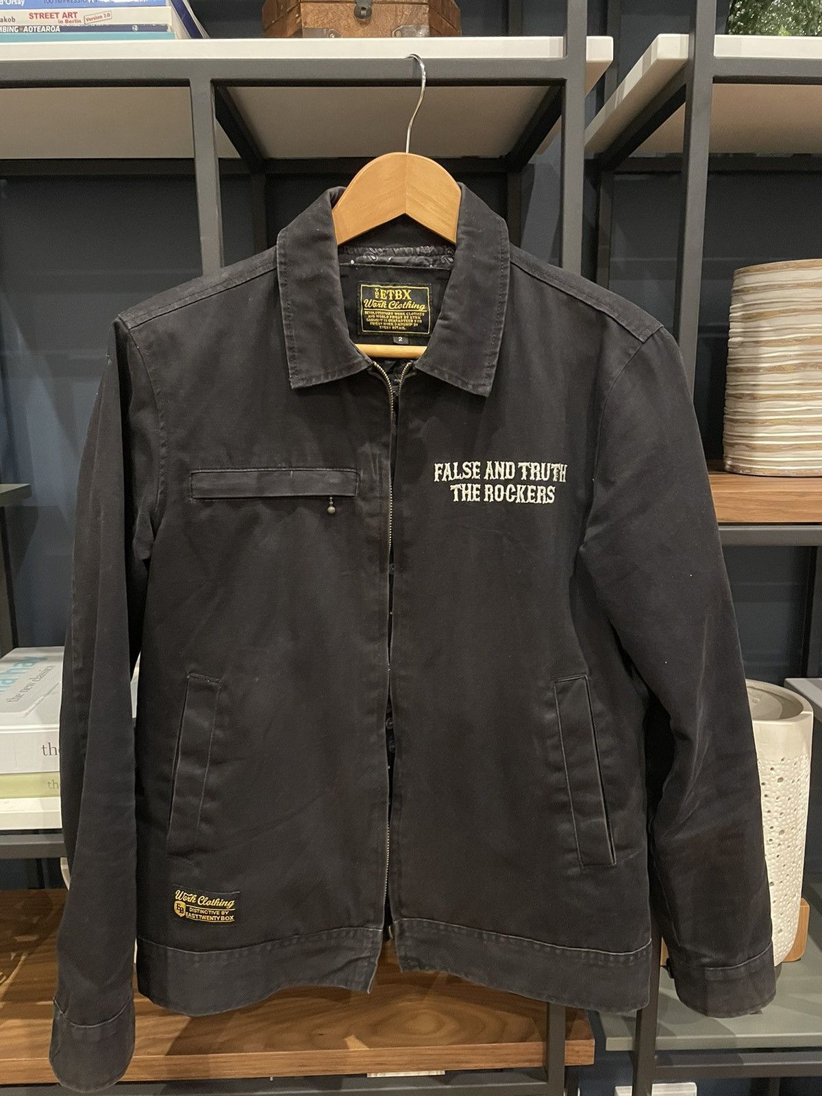 Japanese Brand × Vintage The ETBX EastTwentyBox ‘False and Truth’ Jacket Size US S / EU 44-46 / 1 - 1 Thumbnail