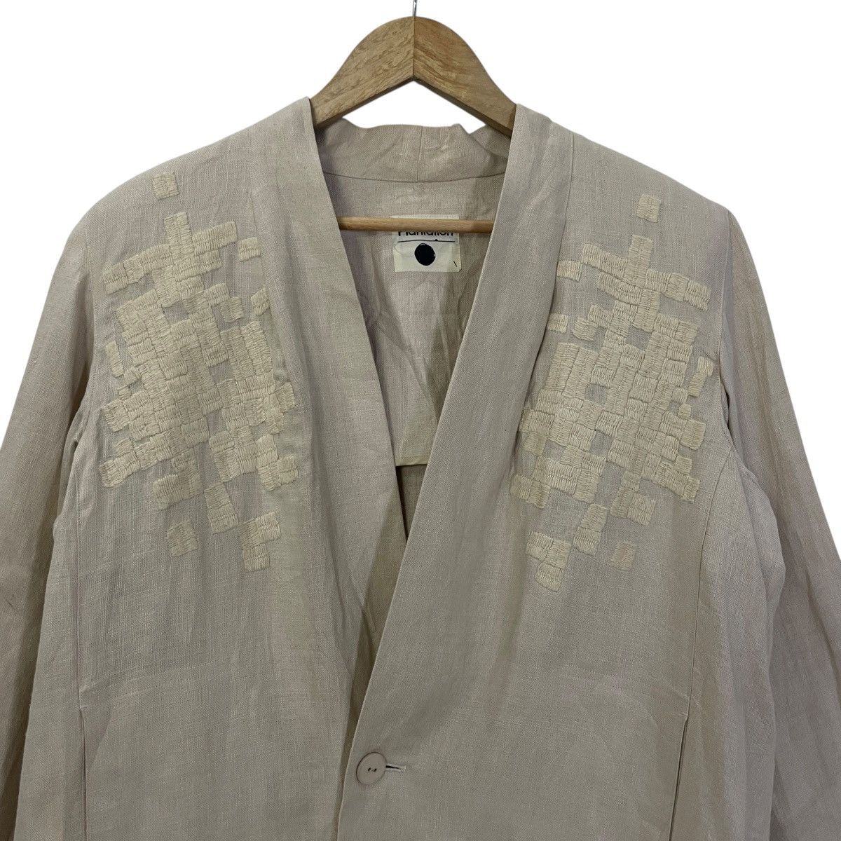 Issey Miyake Vintage 90s Plantation By Issey Miyake Embroidery Art Jacket Size US M / EU 48-50 / 2 - 2 Thumbnail