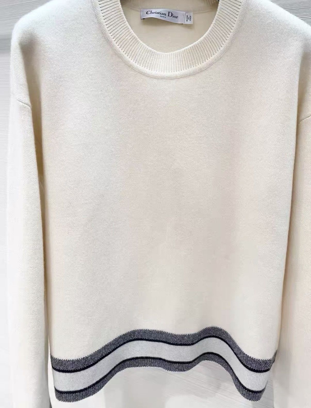 Dior Dior Classic White Cashmere Pullover Sweater J33 Size S / US 4 / IT 40 - 3 Thumbnail
