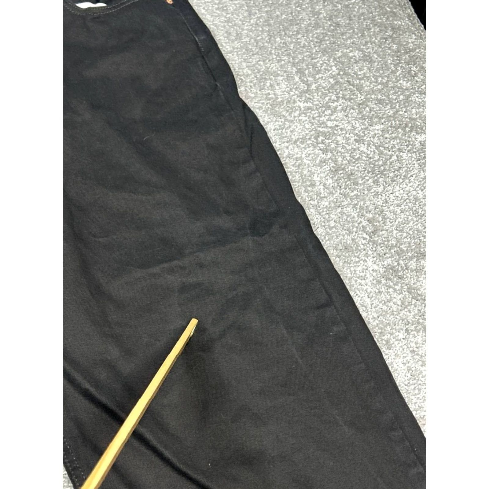 Levi's Levis 550 Jeans Mens 52 Black Cotton High Rise Relaxed Fit Straight Leg 50x27 Vintage No Size US 36 / EU 52 - 7 Thumbnail