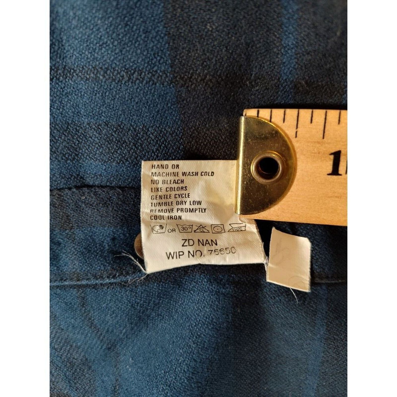Woolrich Woolen Mills Woolrich VTG Storm Shirt 2XL Blue Black Plaid Flannel Heavy Size US XXL / EU 58 / 5 - 12 Thumbnail
