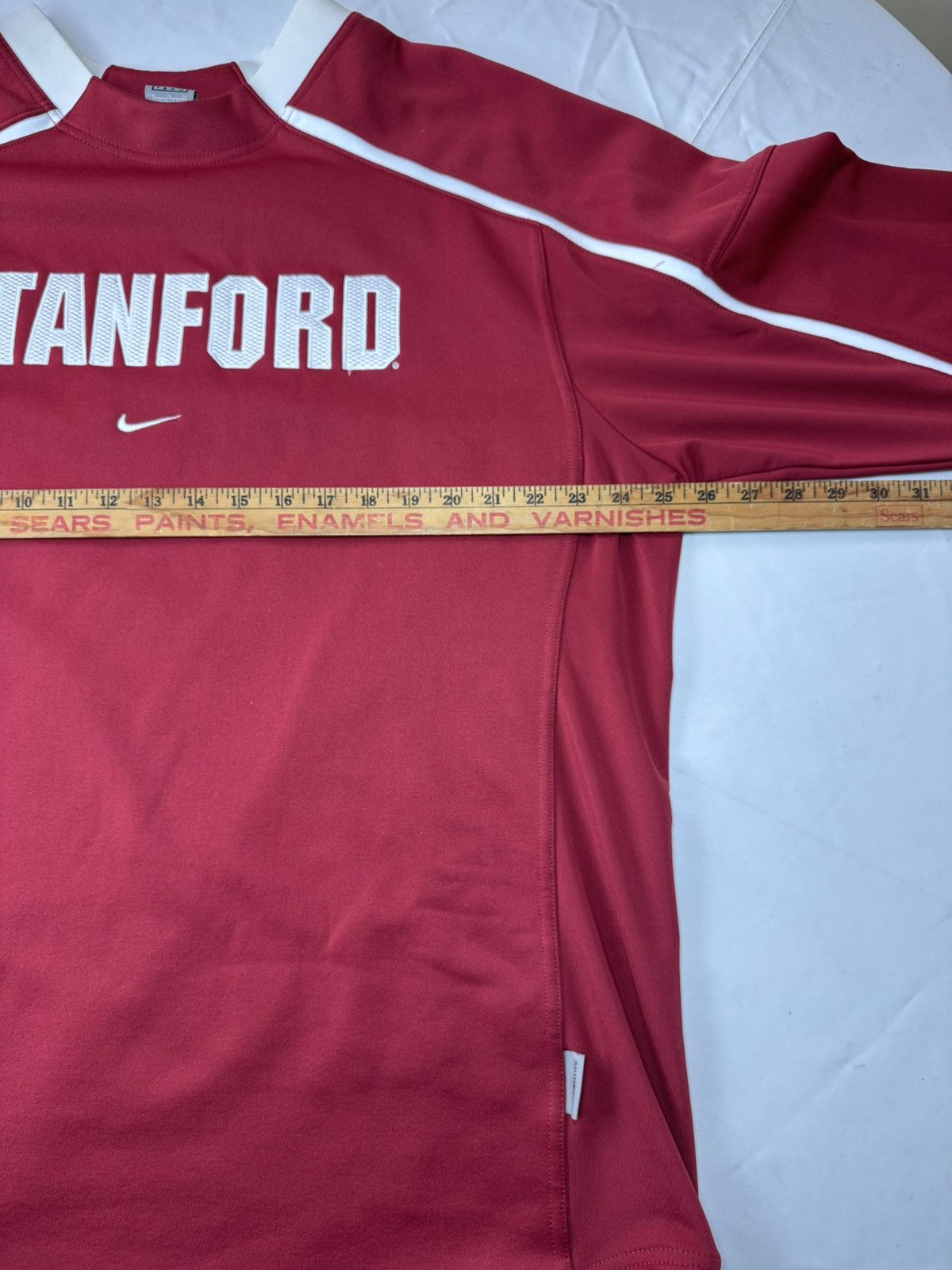 Nike Nike Stanford Cardinal Red Long Sleeve Team Warm-Up Pullover Size US XL / EU 56 / 4 - 8 Thumbnail