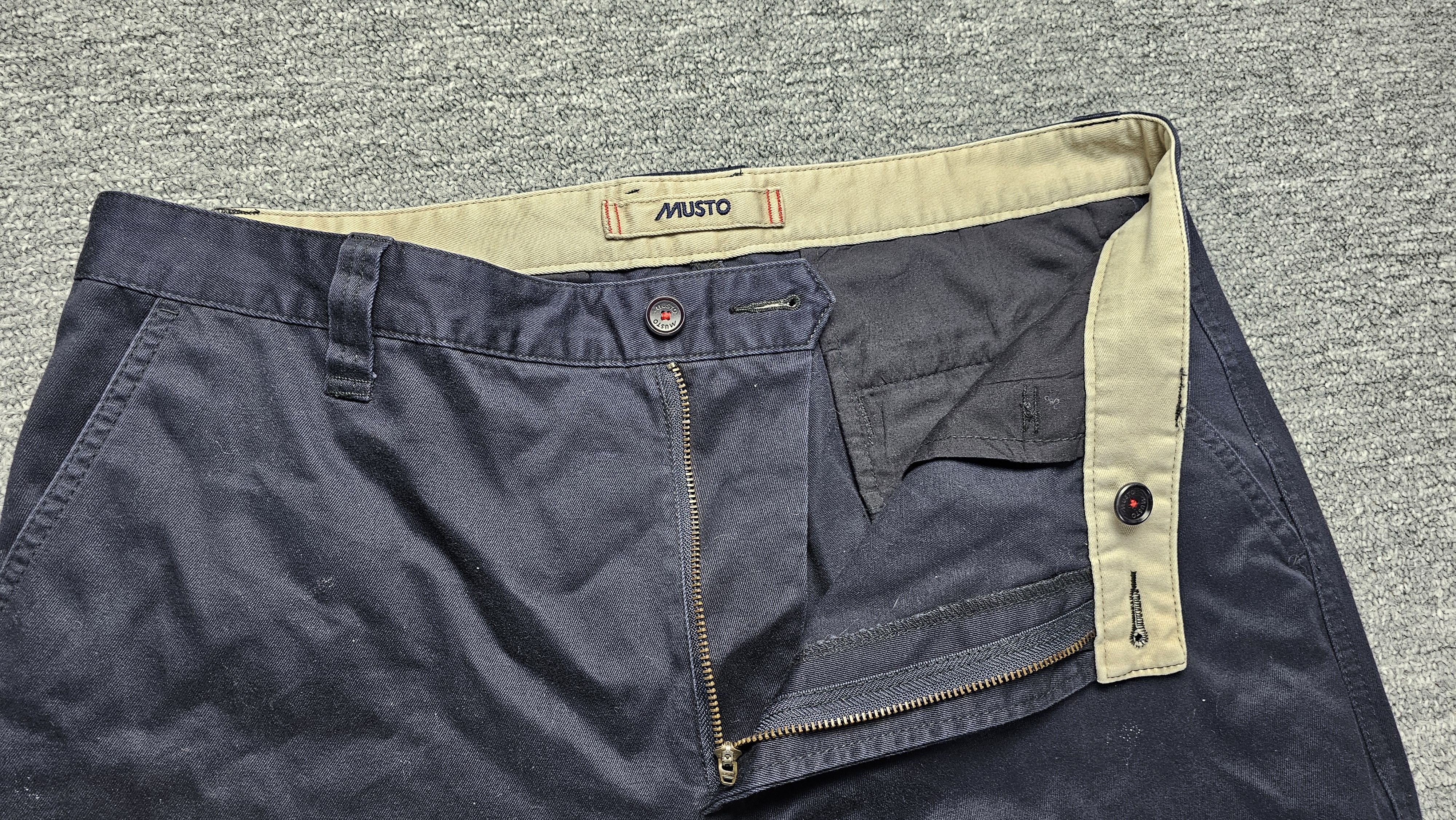 Musto Musto Navy Straight Leg Chino Trousers Sailing Outdoor 36L Size US 36 / EU 52 - 3 Thumbnail