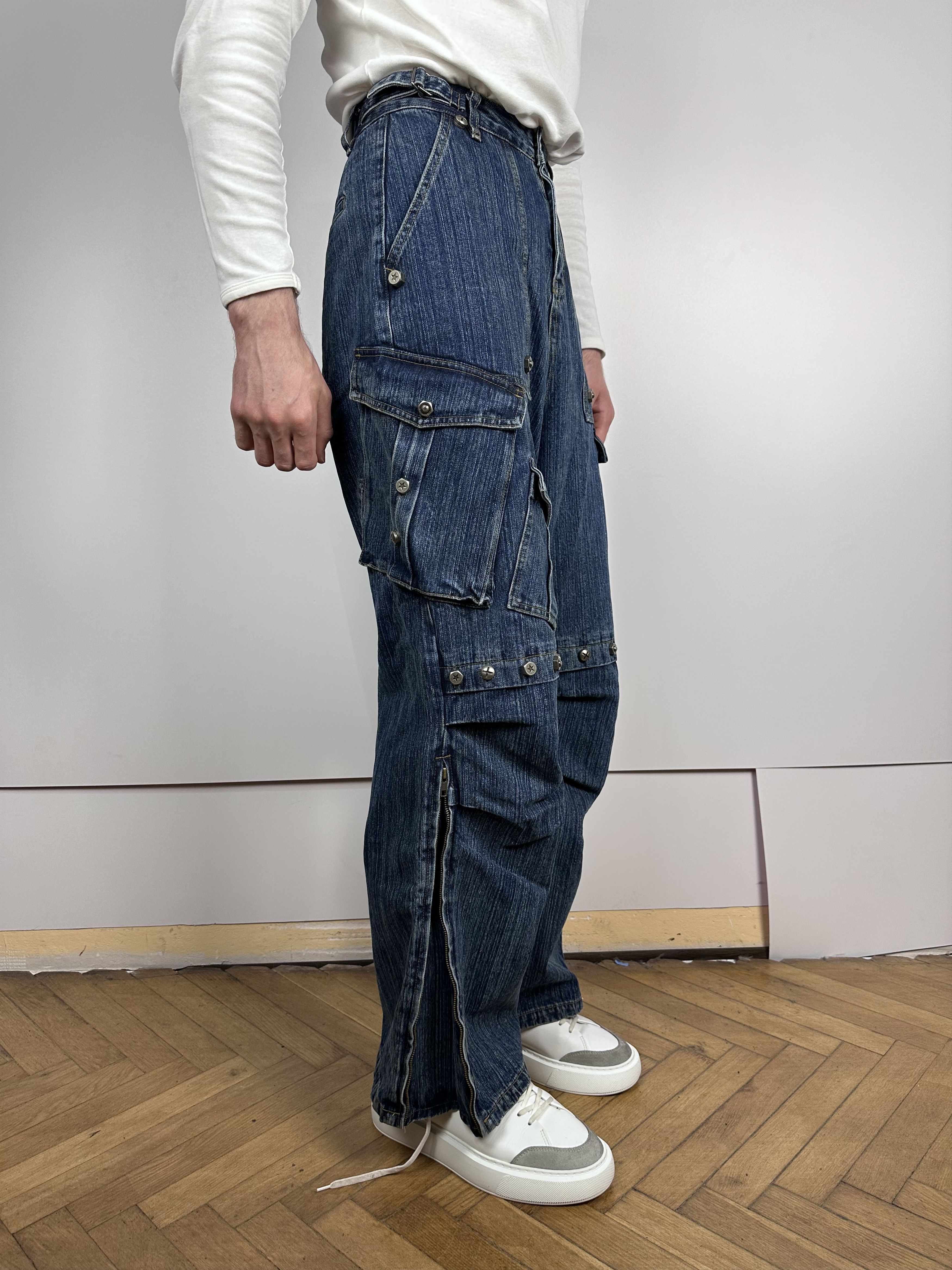 Vintage Masonprince Multi-pocket Avangard Y2K Cargo Denim Japan S Size US 32 / EU 48 - 6 Thumbnail