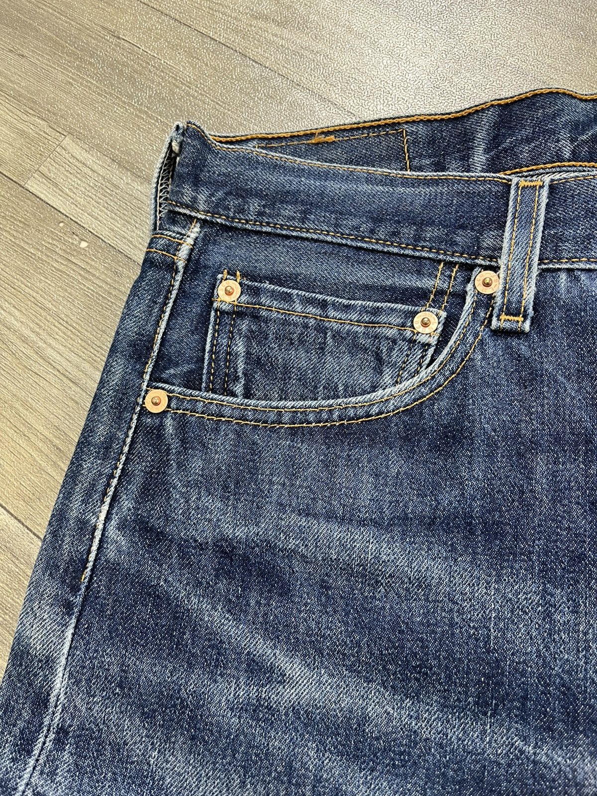 Levi's Vintage Clothing 🇺🇸1990s Vintage Levis 501XX 33x36 Straight Leg Blue Jeans Size US 31 - 14 Thumbnail
