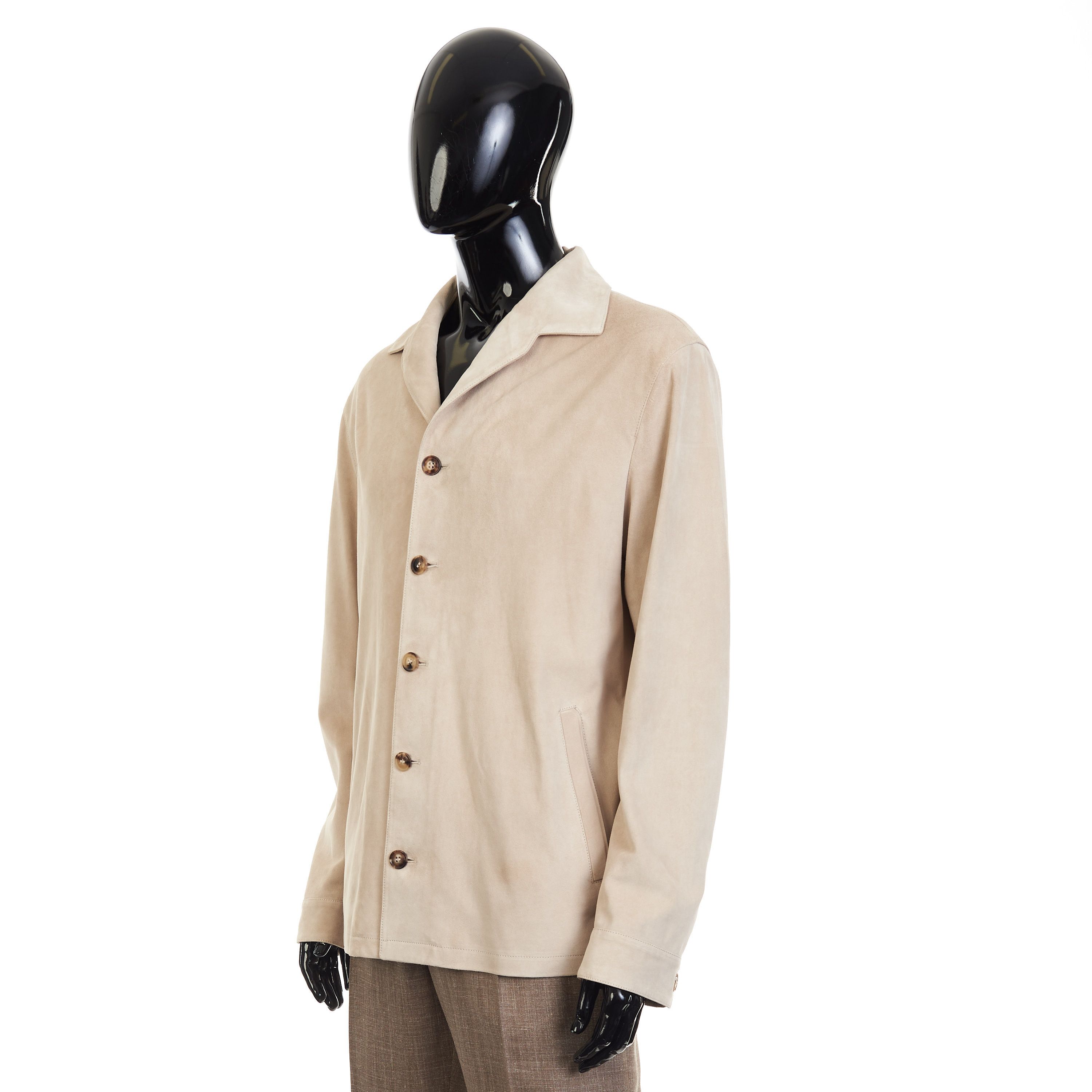 Other Brett Johnson Sand Brown Suede Overshirt Jacket Size US S / EU 44-46 / 1 - 4 Thumbnail