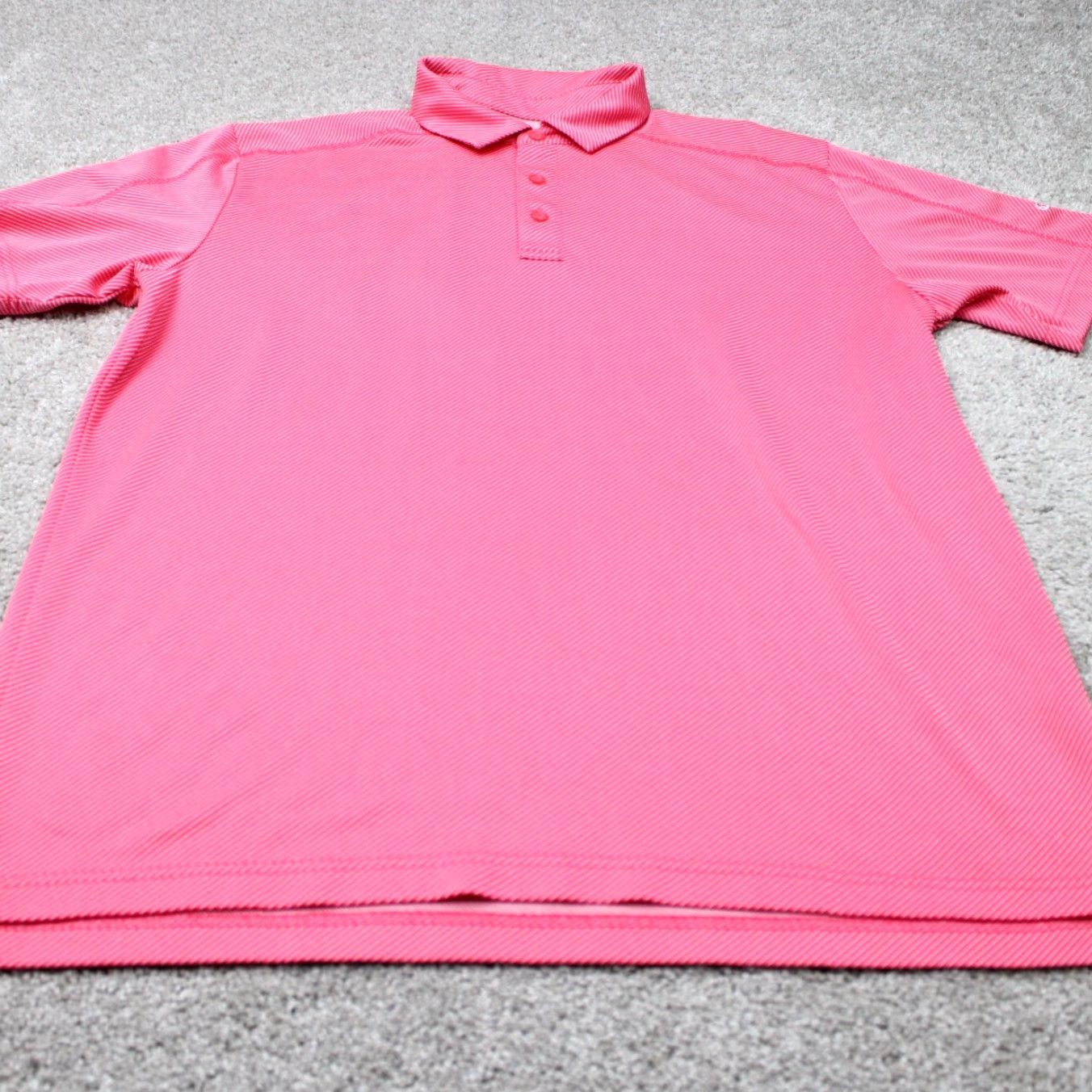 Callaway Callaway Polo Shirt Men L Pink Opti-Dri Short Sleeve Geometric Logo Sports Golf Knit Shirt Size US L / EU 52-54 / 3 - 3 Thumbnail