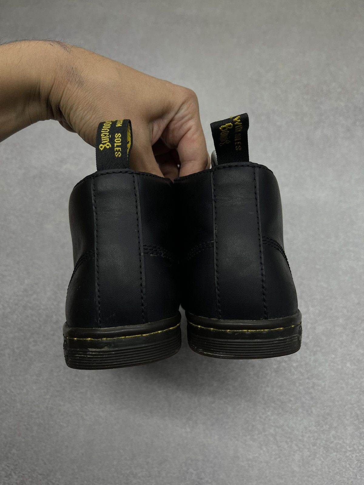 Dr. Martens Mens Dr Martens Leather Black Boots Size US 8 / EU 41 - 5 Thumbnail