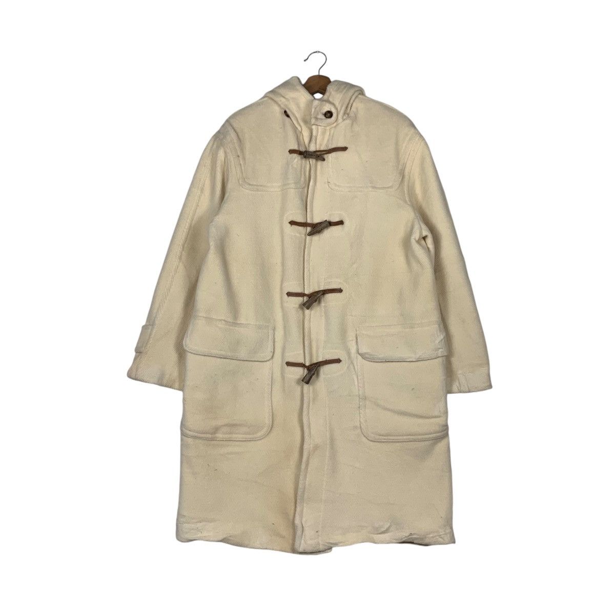 Gloverall Vintage GLOVERALL England Wool Hooded Duffle Coat #1417-C64 Size US S / EU 44-46 / 1 - 1 Thumbnail