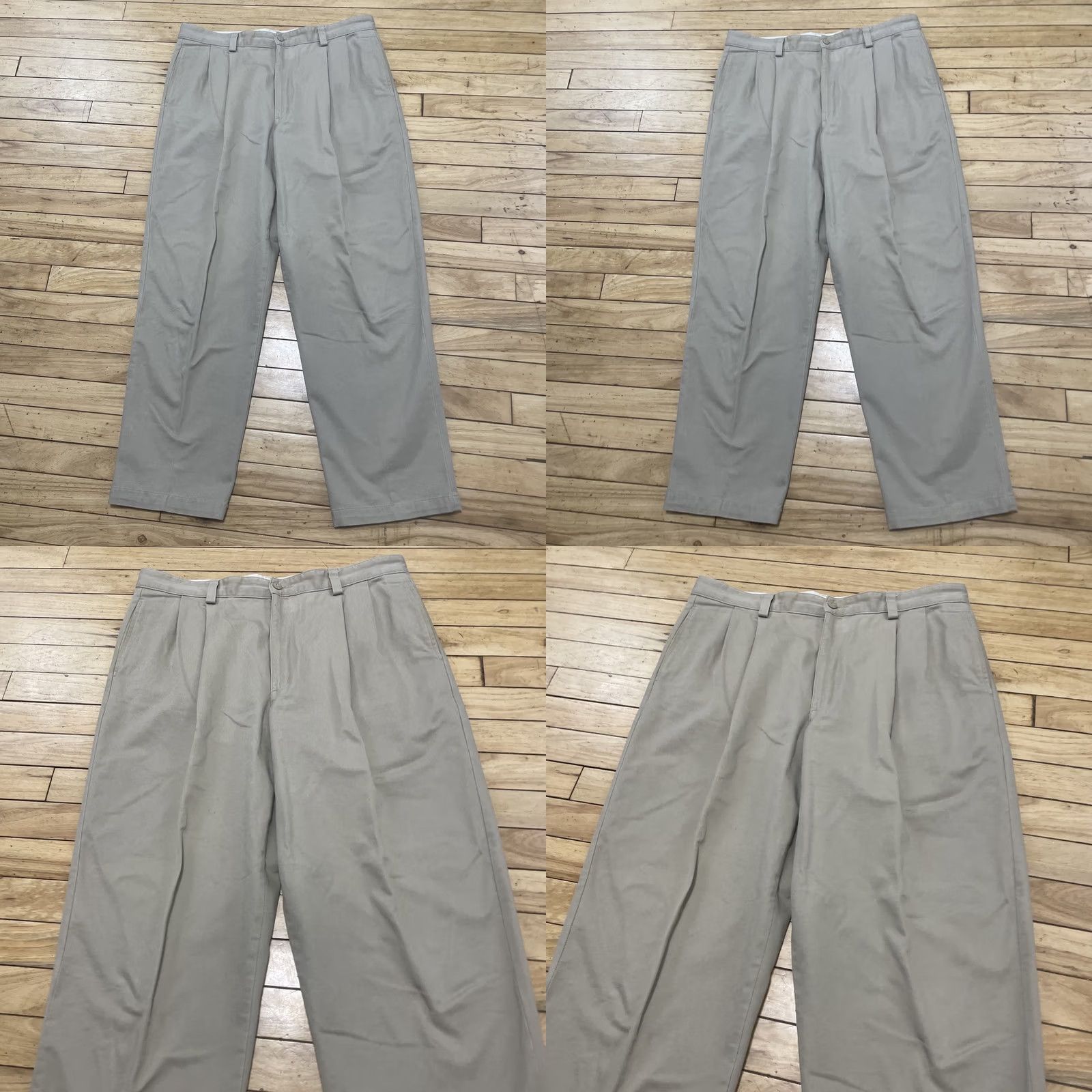 Eddie Bauer VINTAGE Eddie Bauer Pleated Pants Men 36x30 Khaki Relaxed 90s y2k Streetwear Size US 36 / EU 52 - 10 Thumbnail
