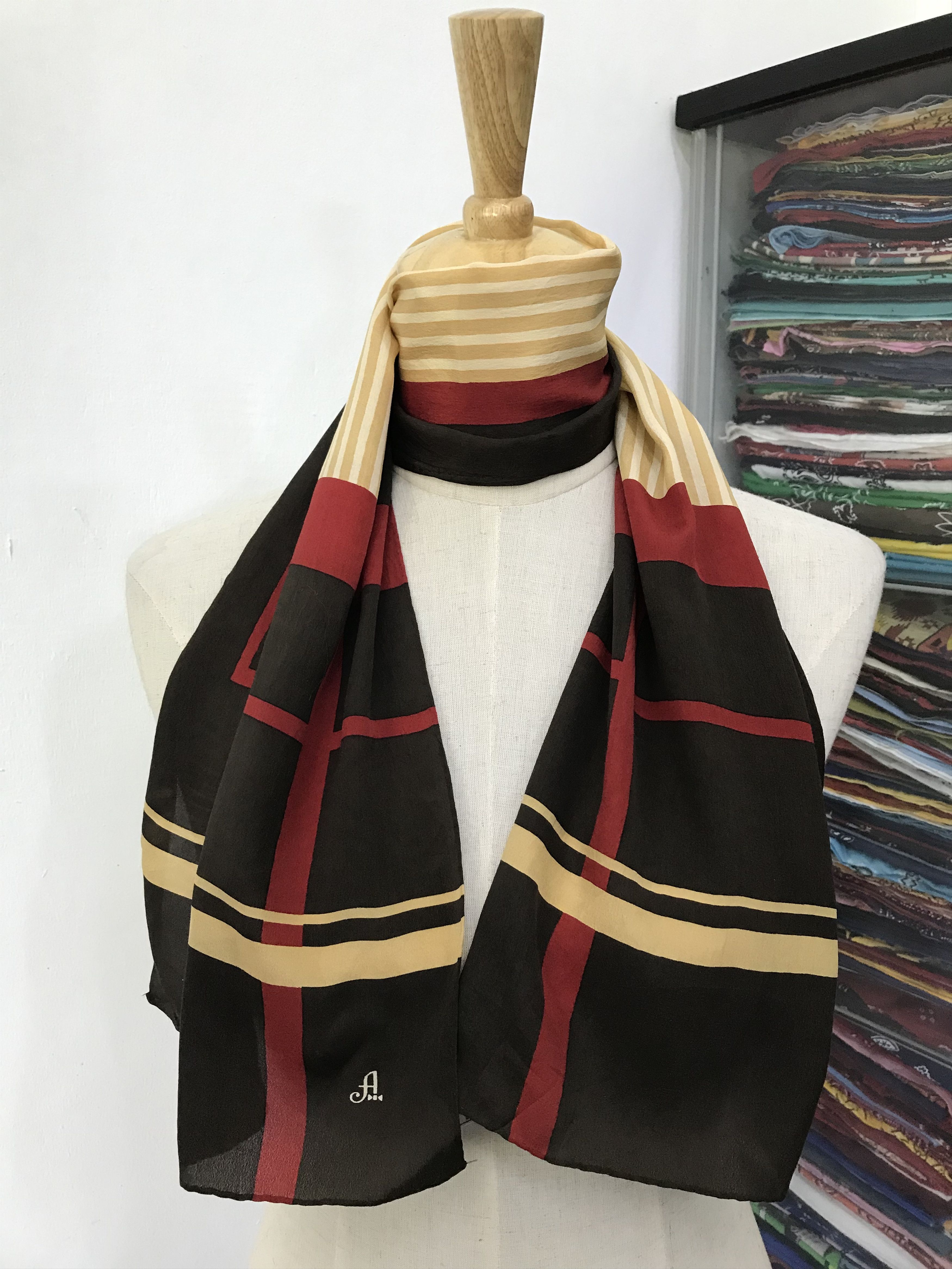 Vintage Vintage Silk Scarf Size ONE SIZE - 2 Thumbnail