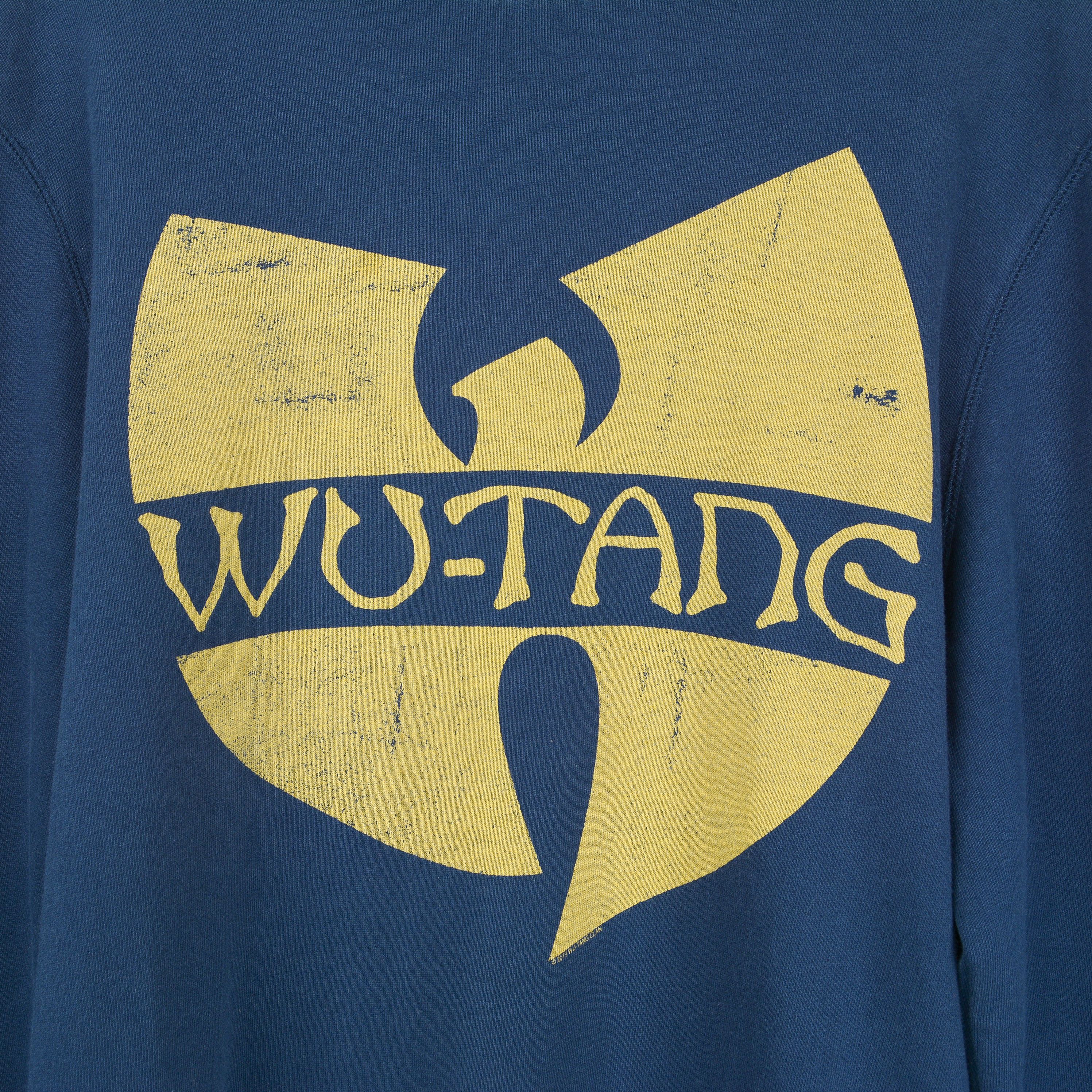 Wu-Tang Clan Men Sweatshirt Jumper Cotton Pullover Sweater Navy Blue Logo Size US M / EU 48-50 / 2 - 3 Thumbnail