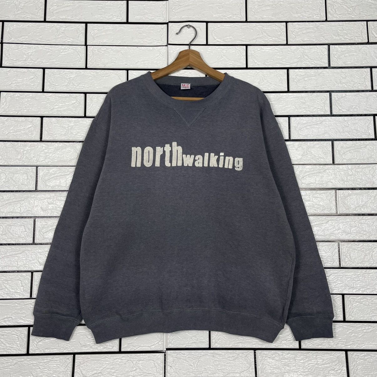 Japanese Brand North Walking Crewneck Sweatshirt Size US L / EU 52-54 / 3 - 1 Thumbnail