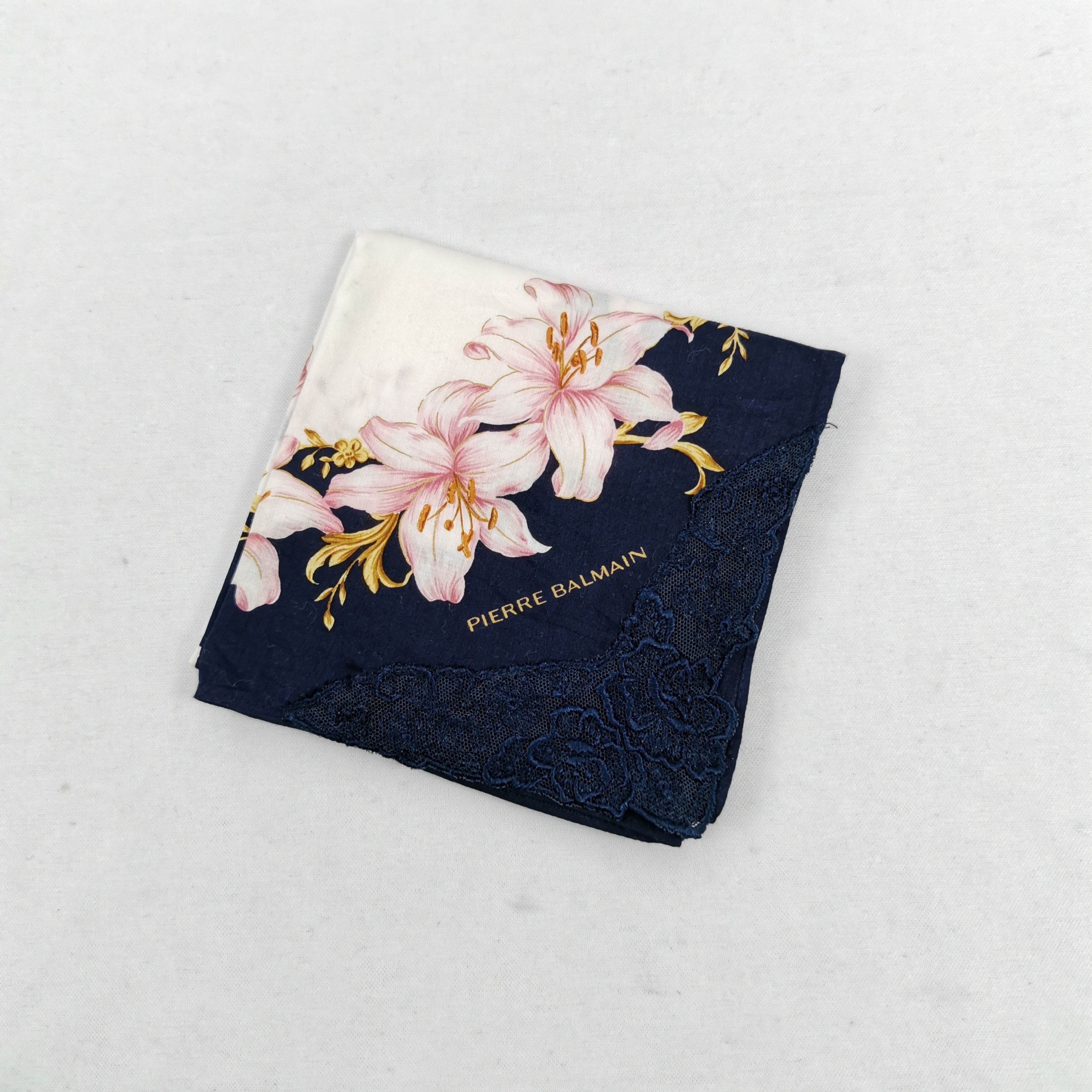 Japanese Brand Vintage Pierre Balmain Handkerchief Neckerchief Bandana Size ONE SIZE - 4 Thumbnail