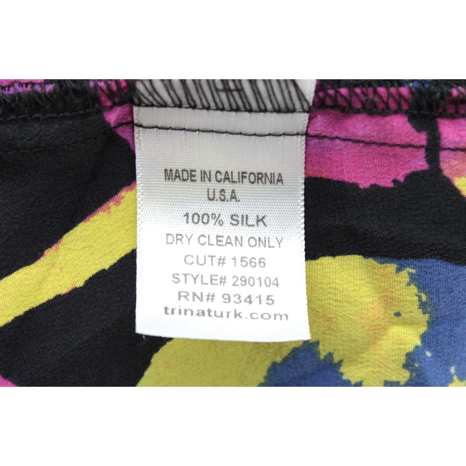 Trina Turk Trina Turk Tank Top Women's Medium Multicolor Silk Boho Floral Sleeveless Scoop Neck Size M / US 6-8 / IT 42-44 - 4 Thumbnail