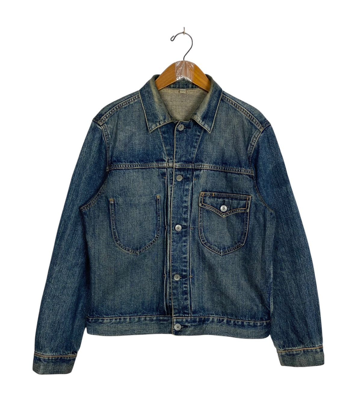 00s archive Denim Jacket Faire【UNIQLO】 Uniqlo Rare‼️ Uniqlo Trucker Denim Jacket | Grailed