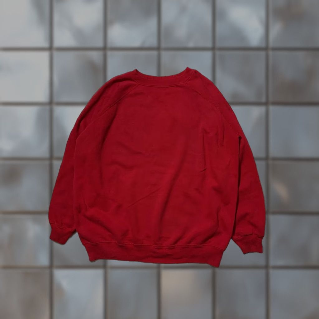Hanes VINTAGE Hanes Activewear Made In USA 50/50 Red Crewneck Sweatshirt XL Mens 90s Pullover Blank Size US XL / EU 56 / 4 - 1 Thumbnail