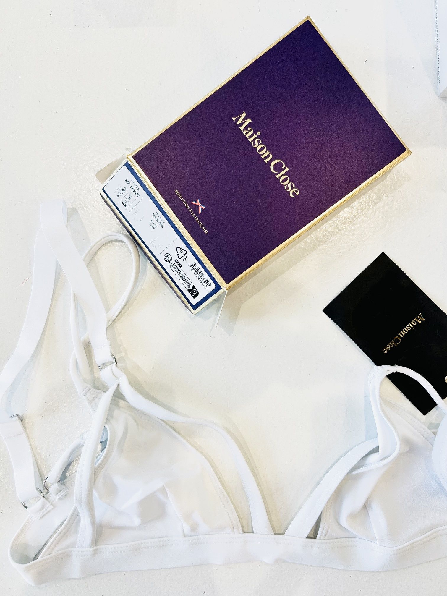Other Maison Close White Triangle Bra - Fatale Size ONE SIZE - 5 Thumbnail