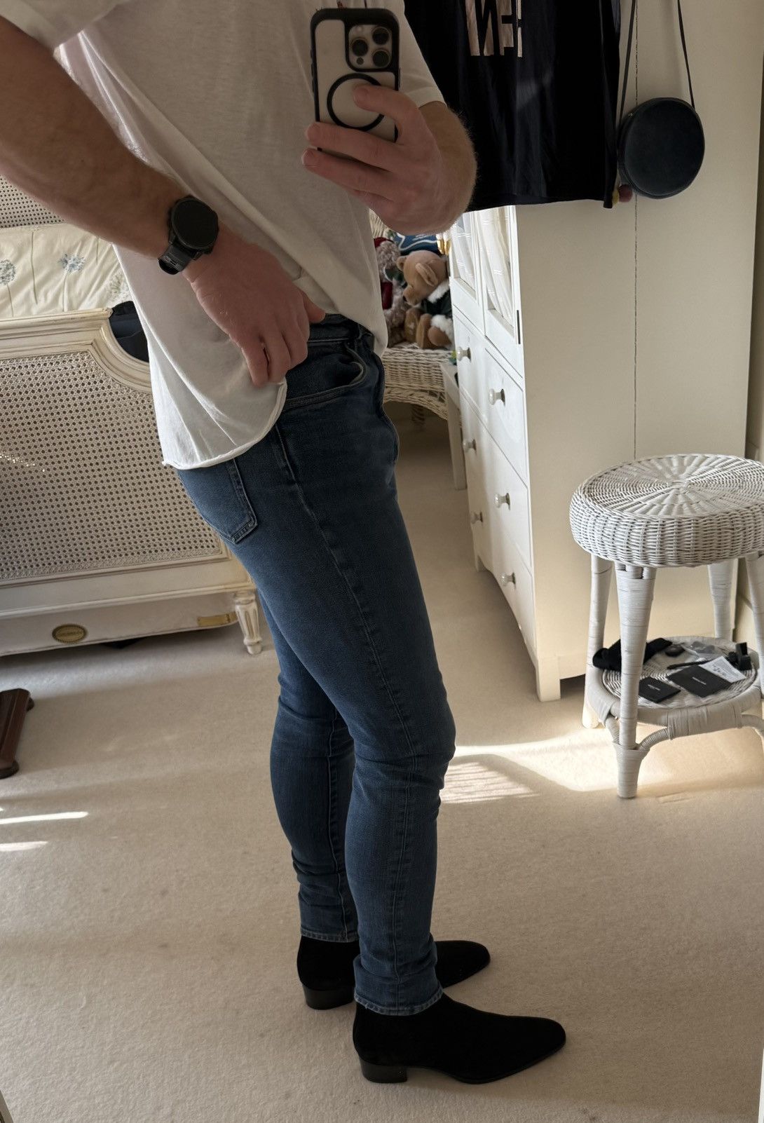 Saint Laurent Paris FW15 Saint Laurent D04 skinny jeans Hedi Slimane stretchy 32 Size US 32 / EU 48 - 3 Thumbnail