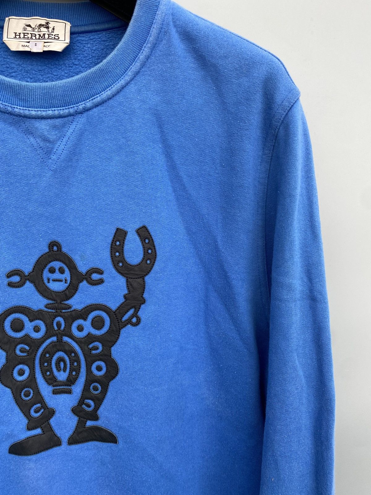Hermes Hermes- Leather Patchwork Robot- Sweatshirt Size US S / EU 44-46 / 1 - 4 Thumbnail
