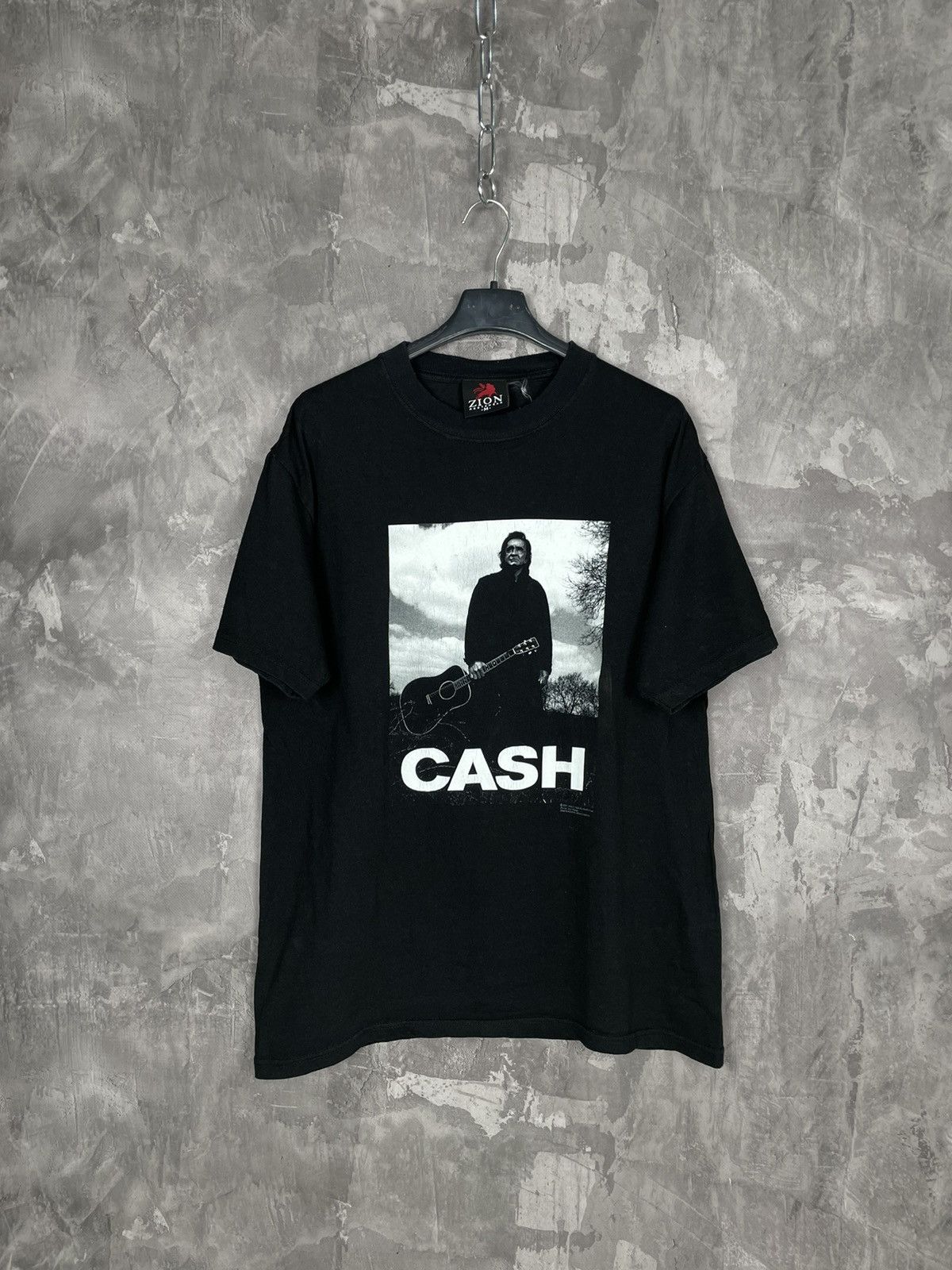 Band Tees × Vintage Black Johnny Cash Zion Crazy Fit M vintage 90s band T shirt Size US M / EU 48-50 / 2 - 1 Thumbnail