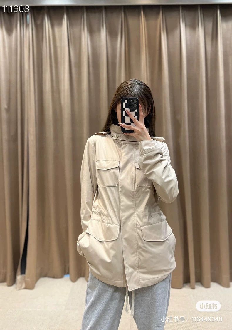 Loro Piana LORO PIANA Classic khaki traveler four pocket jacket for w Size L / US 10 / IT 46 - 9 Thumbnail