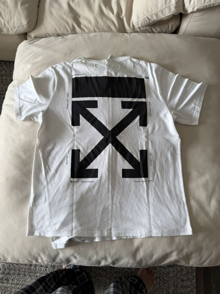 Off-White Off-White Virgil Temperature Map Tee White XL Size US XL / EU 56 / 4 - 3 Thumbnail