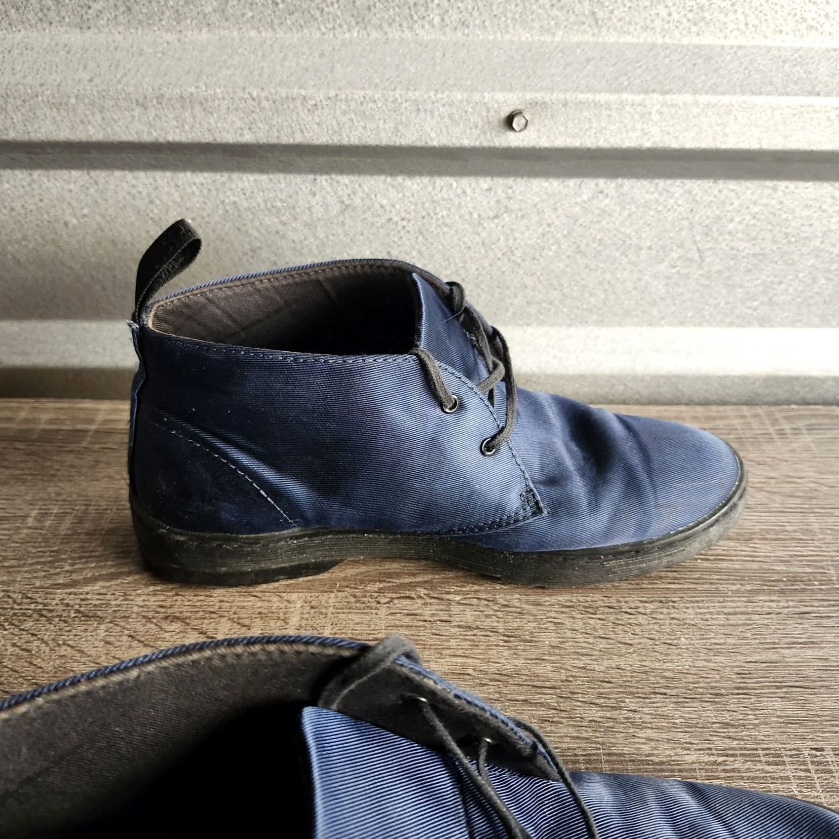 Dr. Martens Dr Martens DAYTONA Boots / BLUE Satin / Women’s US Size 9L - NEEDS CLEANING Size US 9 / IT 39 - 5 Thumbnail