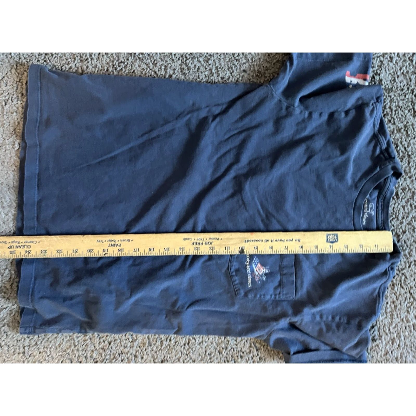 Vineyard Vines Vineyard Vines Mens Shirt XS Navy Blue Cotton Pocket T-shirt Size US XS / EU 42 / 0 - 5 Thumbnail