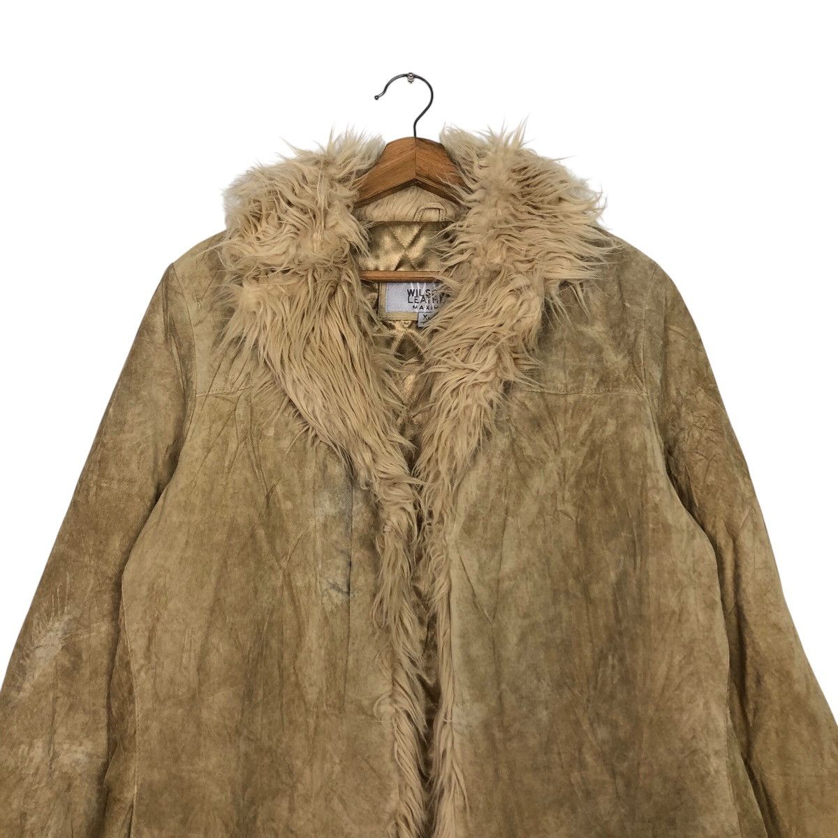 Japanese Brand 📌Vintage Shearling Leather Jacket Maxima Issey Miyake Fur Size US XL / EU 56 / 4 - 4 Thumbnail