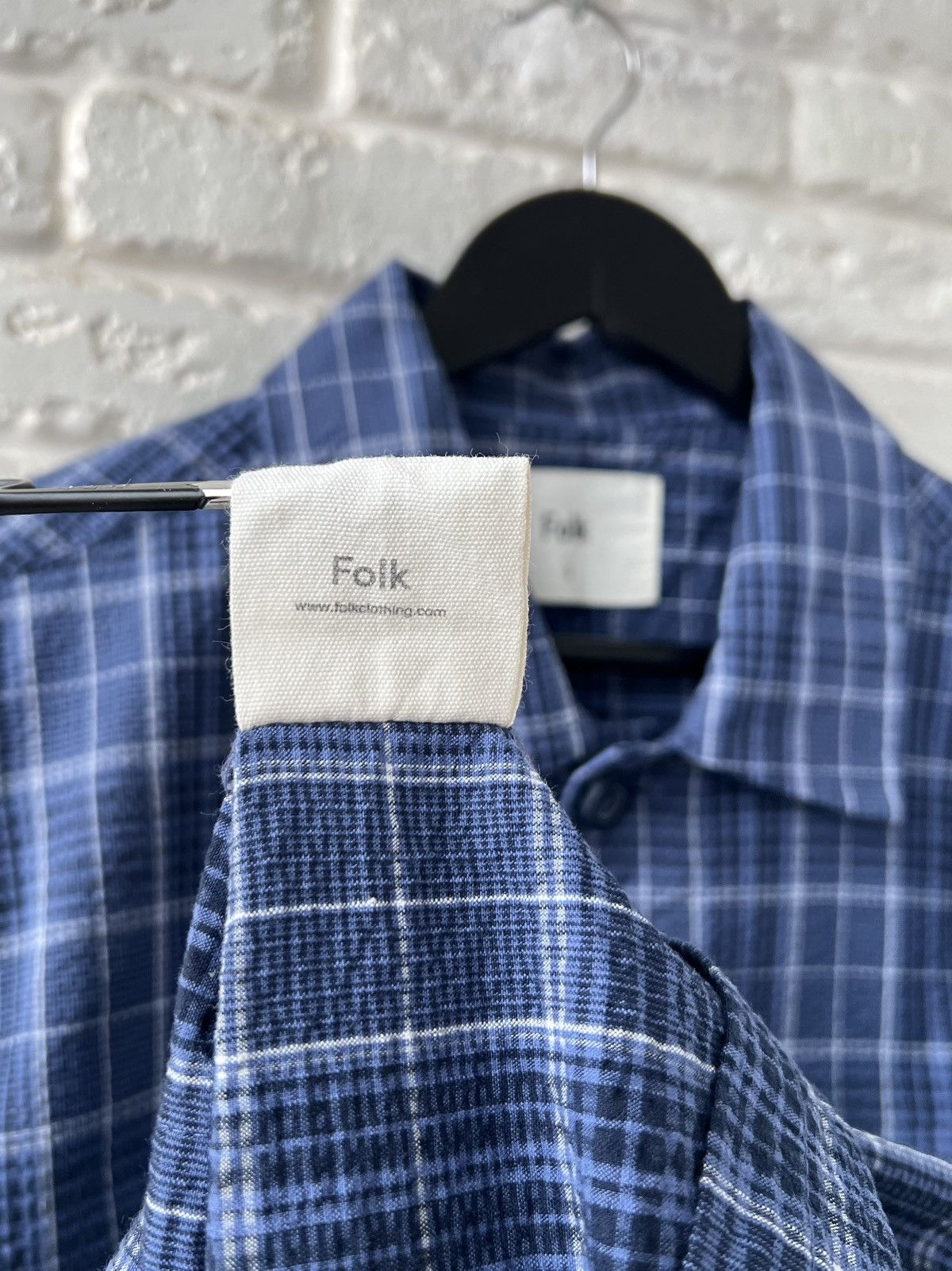 Folk Folk Checked Worker Patch Overshirt Size 3 Size US M / EU 48-50 / 2 - 4 Thumbnail