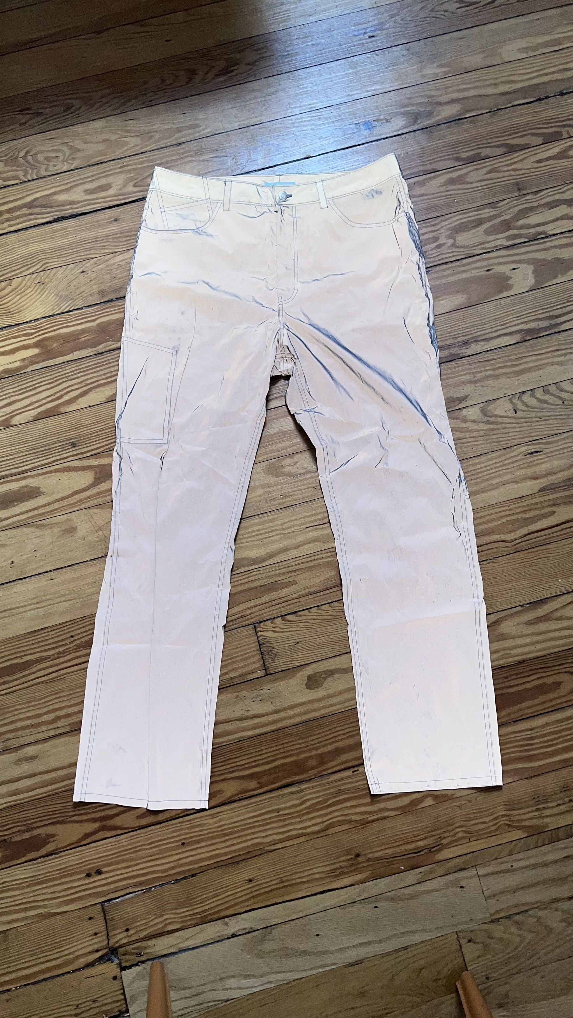 Helmut Lang Helmut Lang Grey Reflective Trousers Size US 34 / EU 50 - 2 Thumbnail