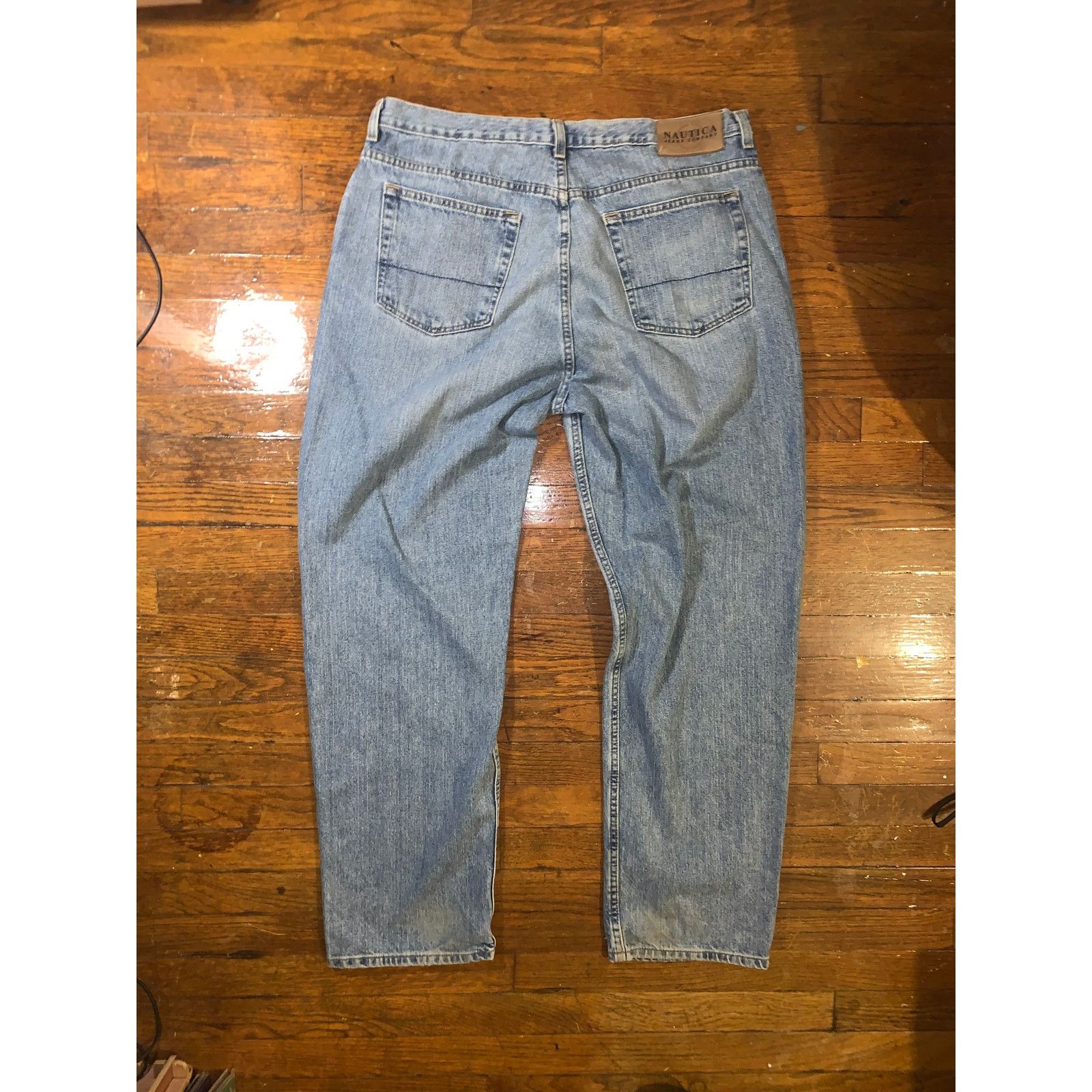 Nautica × Vintage Nautica Jeans Company Light Wash Denim Jeans 38x32 USA Fit Size US 38 / EU 54 - 2 Thumbnail