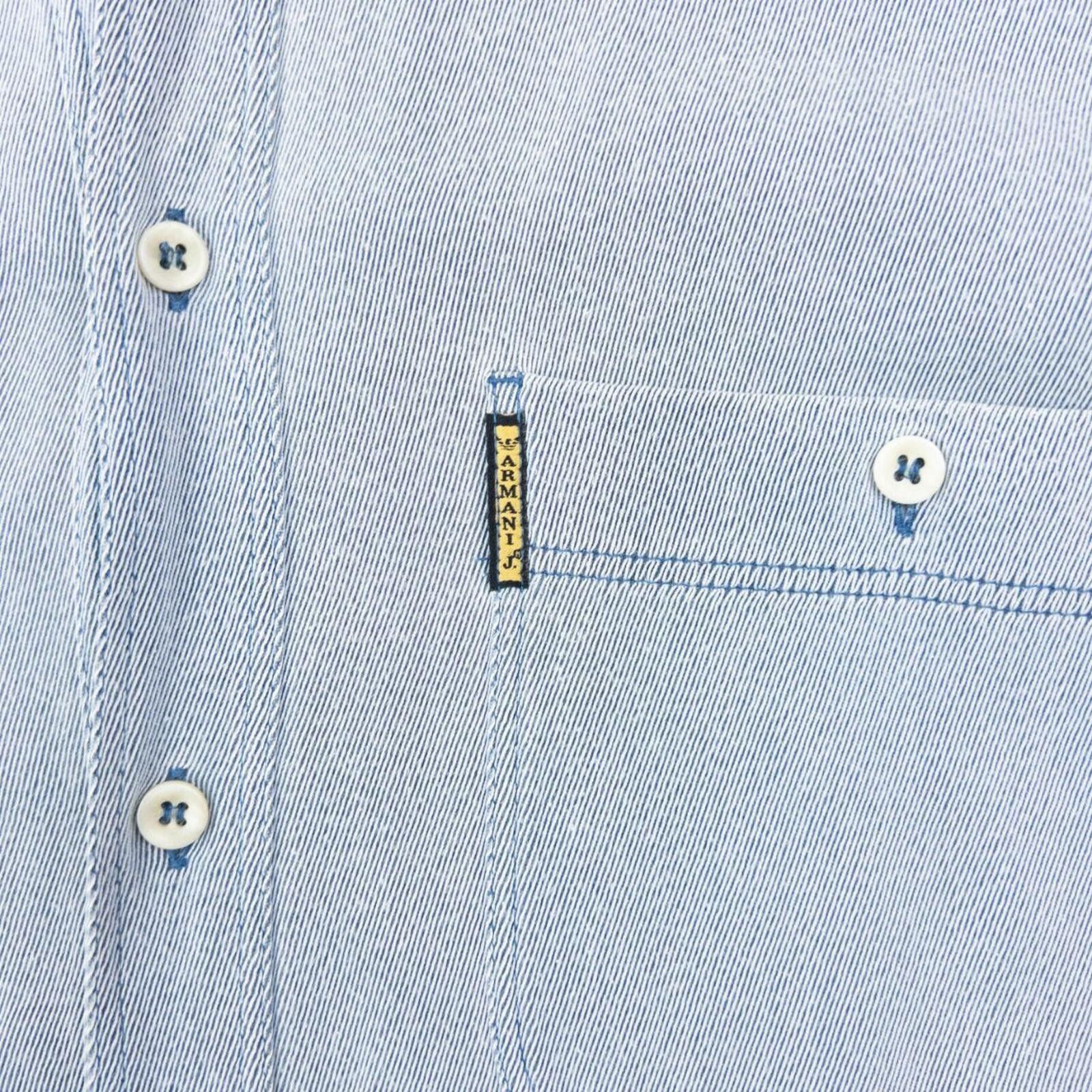 Other Vintage 90s Armani Jeans Long Sleeve Button Up Shirt Size L Size US L / EU 52-54 / 3 - 4 Thumbnail