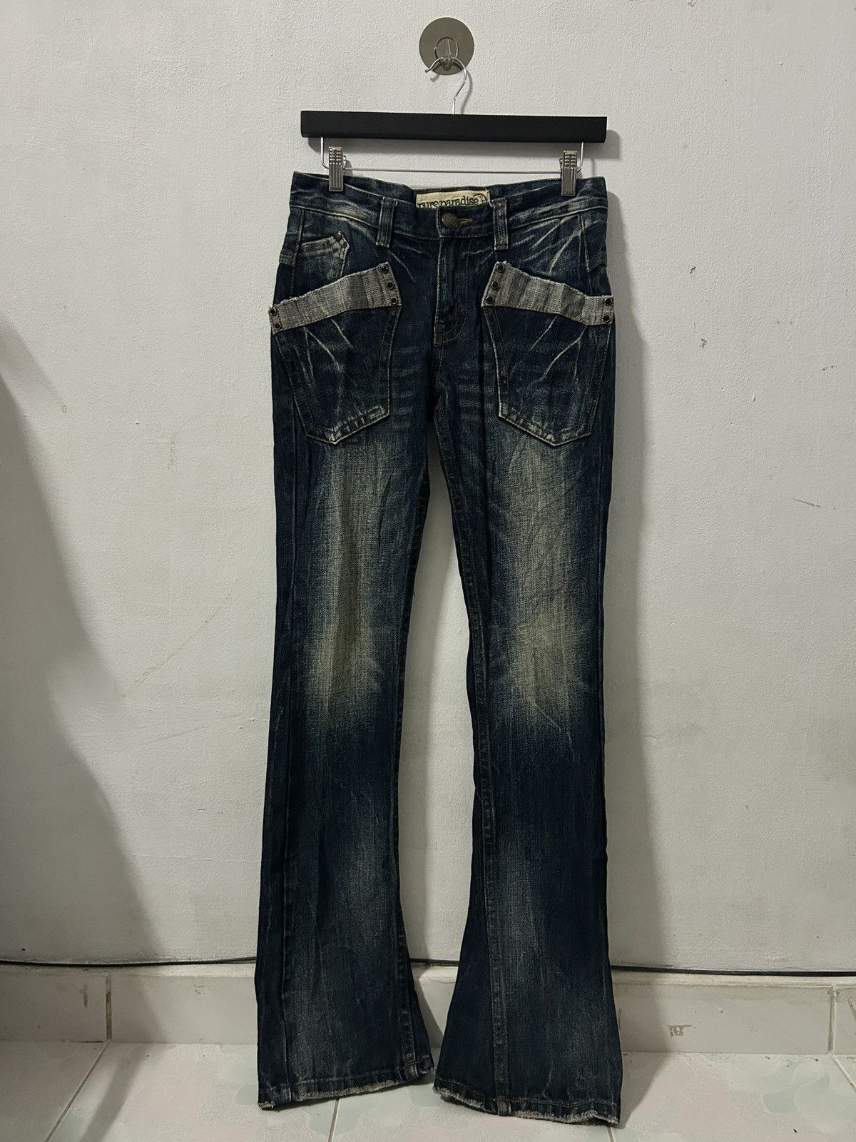 If Six Was Nine Pure paradise flared jeans punk japan style Size US 29 - 1 Thumbnail