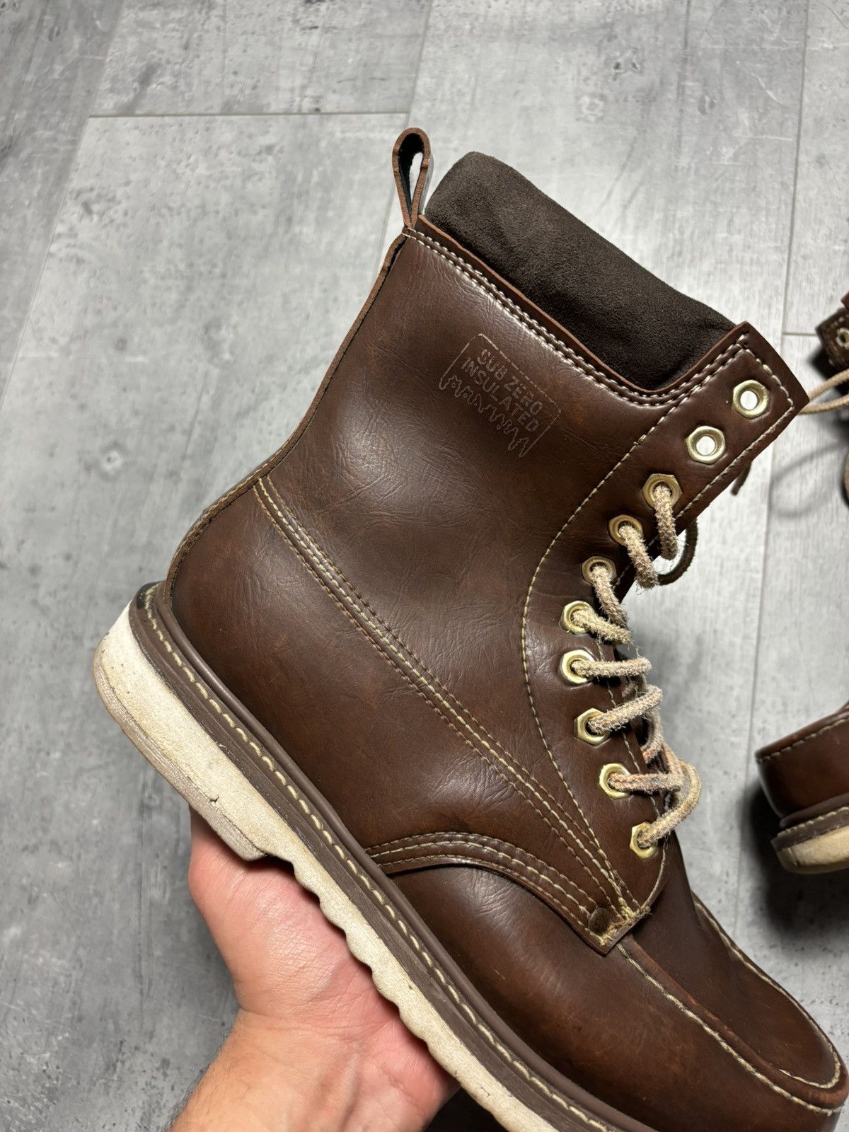 Vintage Vintage 1970’s Sub Zero Insulated Moc Toe Work Boots Size US 10 / EU 43 - 4 Thumbnail