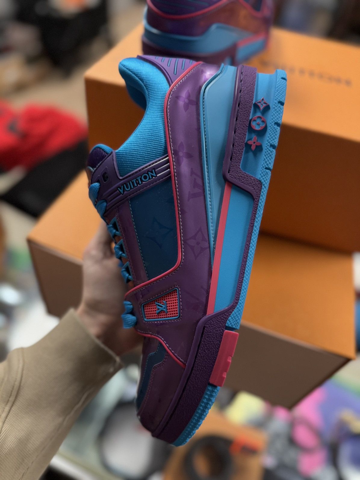 Louis Vuitton Louis Vuitton Virgil Abloh Trainer Colorful Size 9LV/10US Size US 10 / EU 43 - 11 Thumbnail