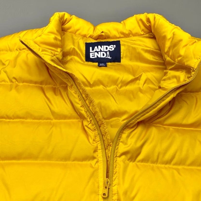Lands' End Lands' End Vest Mens 4XL Tall Yellow Down Puffer Quilted Full Zip Insulated 8106 Size US XXL / EU 58 / 5 - 6 Thumbnail