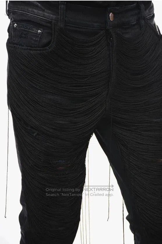 Amiri Amiri Men's Fringe Black Denim Jeans. Size US 38 / EU 54 - 1 Thumbnail