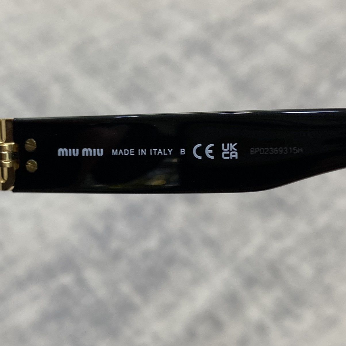 Miu Miu MIU MIU 0MU 06ZS 1AB5S0 Size ONE SIZE - 5 Thumbnail