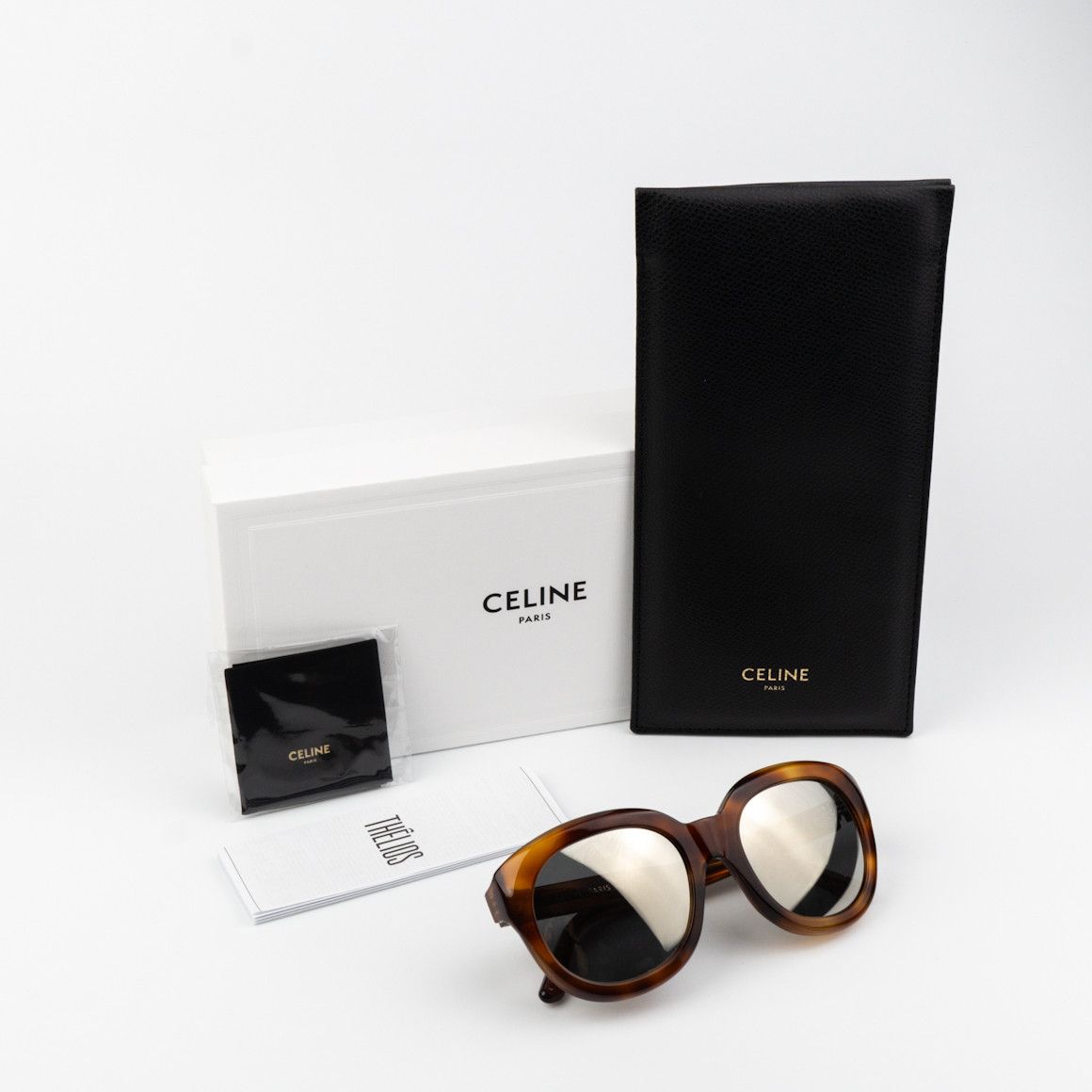 Celine Celine Women Sunglasses Havana Smoke Mirror CL40071I 56C NEW Size ONE SIZE - 10 Thumbnail