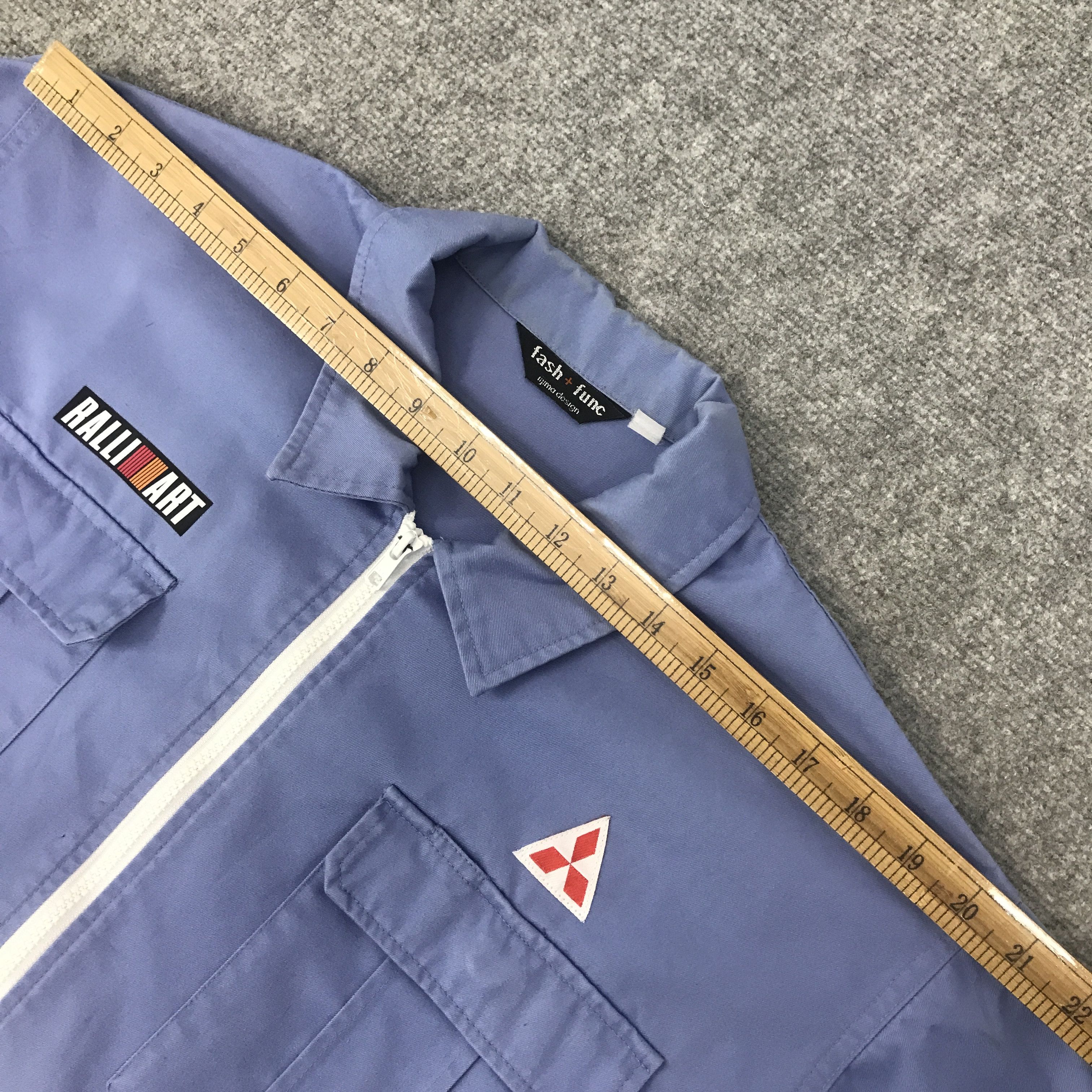 Japanese Brand Rare Mitsubishi Ralliart Racing Custom Worker Sport Jacket Size US XXL / EU 58 / 5 - 5 Thumbnail