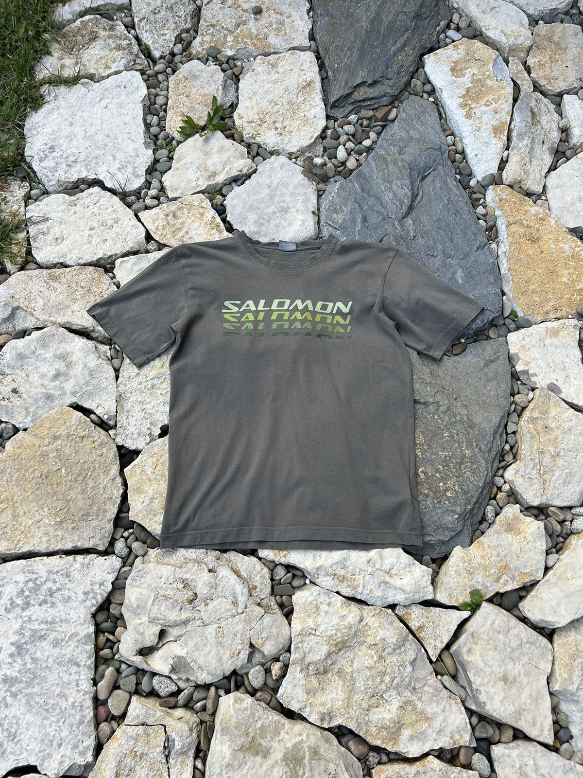 Salomon × Vintage Salomon vintage y2k outdoor big logo shadow tee t-shirt Size US L / EU 52-54 / 3 - 1 Thumbnail