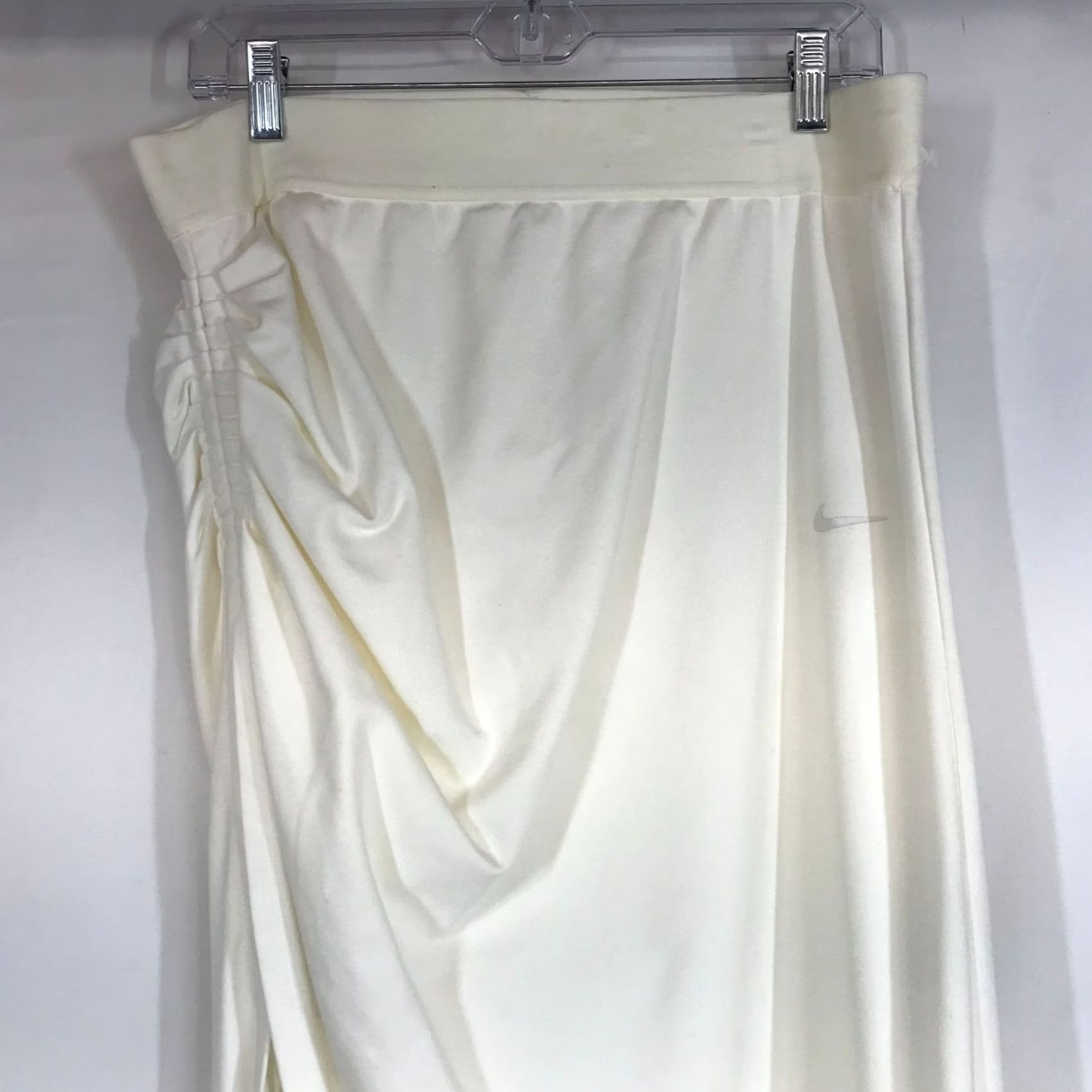 Nike NIKE X Serena Williams Design Side Ruched Maxi Skirt WOMENS L Sail Logo Midi Skirt 90s? (Note: Original contains no decade; omit) Size 36" / US 14 / IT 50 - 4 Thumbnail