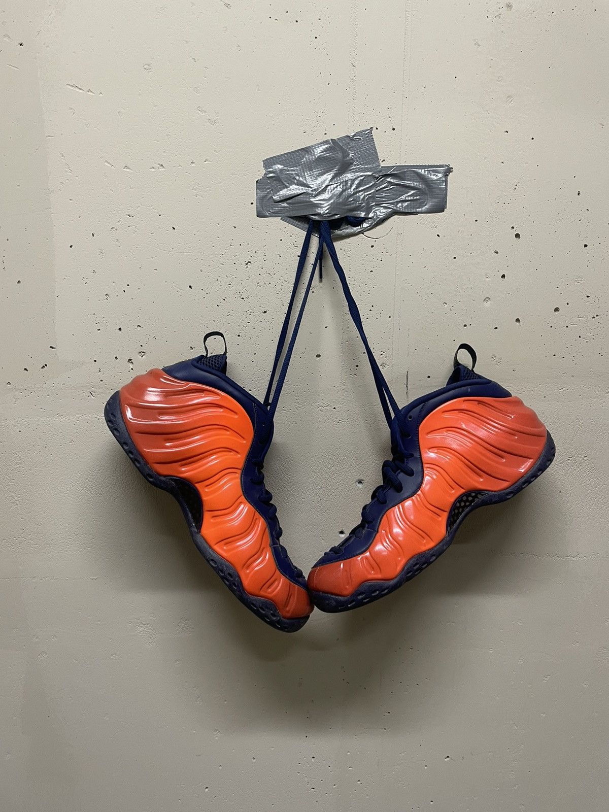 Nike Nike Air Foamposite One Blue Void Rugged Orange Size US 10.5 / EU 43-44 - 2 Thumbnail