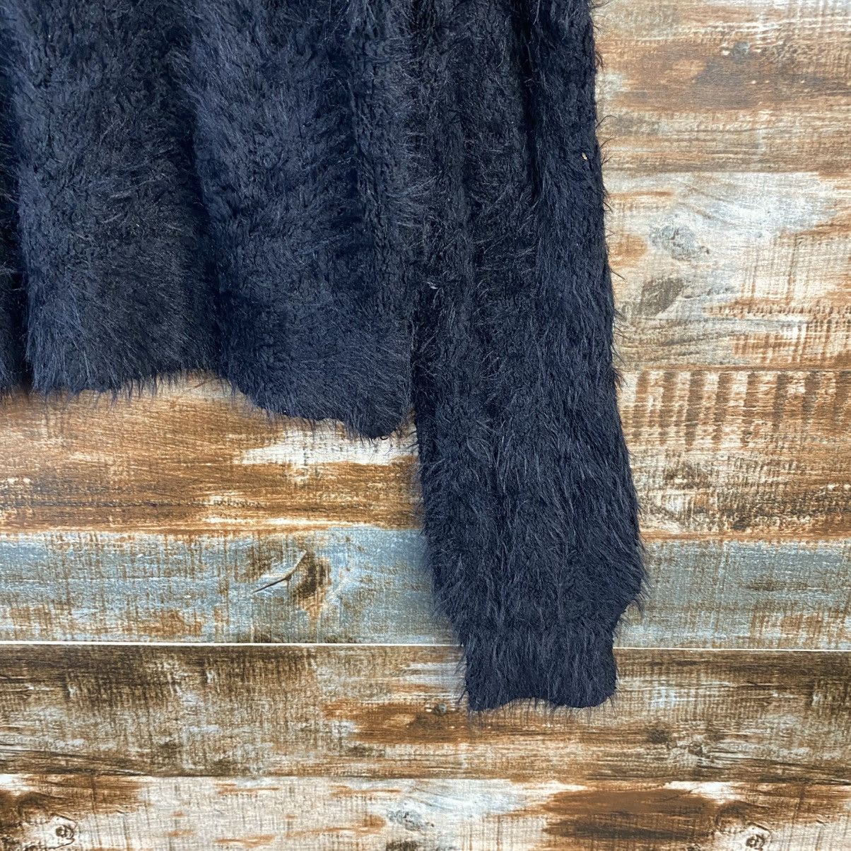 Homespun Knitwear DL Nice Claup Black shaggy fur Mohair Knitwear #C1110 Size M / US 6-8 / IT 42-44 - 8 Thumbnail