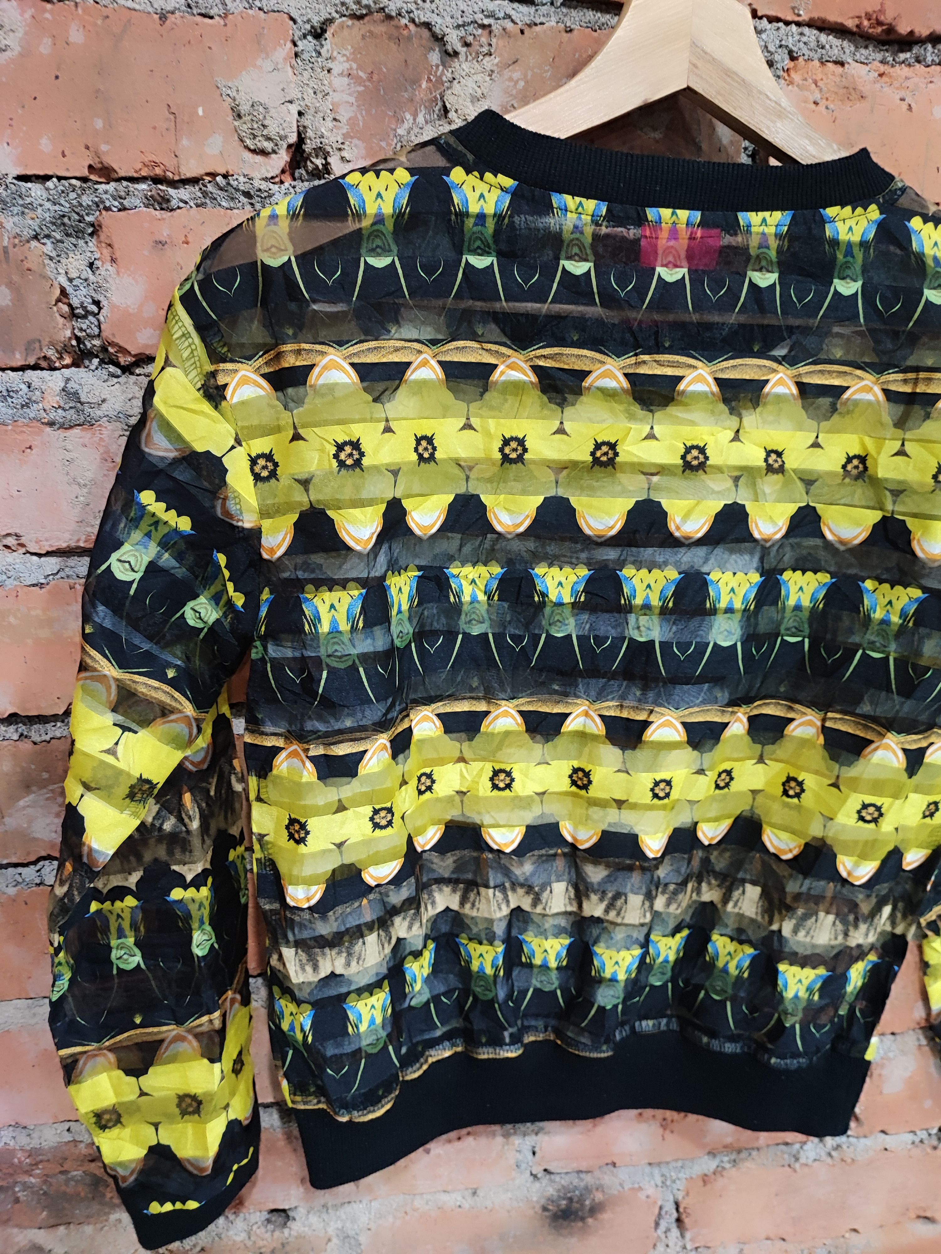 Japanese Brand CHRIS & VENUS TRANSPARENT PRINTED SHIRT Size S / US 4 / IT 40 - 8 Thumbnail