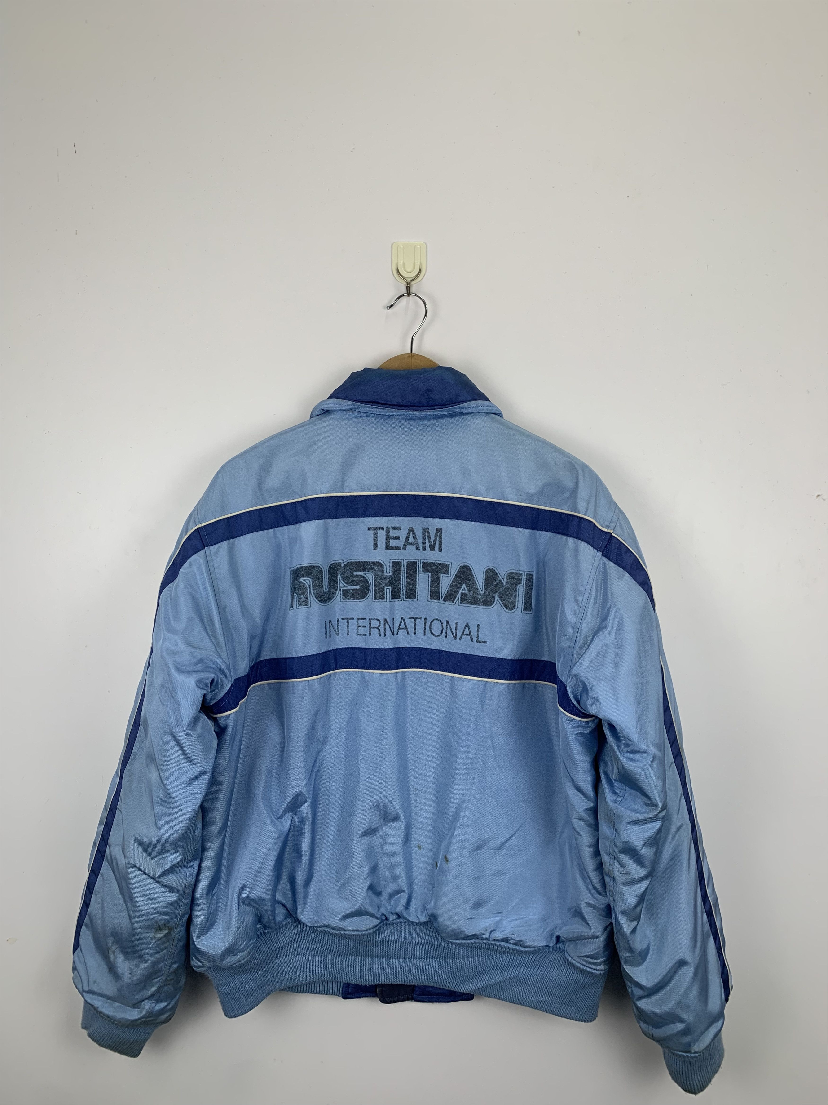 Japanese Brand Vintage Kushitani Hamamatsu Motorcycle Racing Jacket J0953 Size US L / EU 52-54 / 3 - 1 Thumbnail