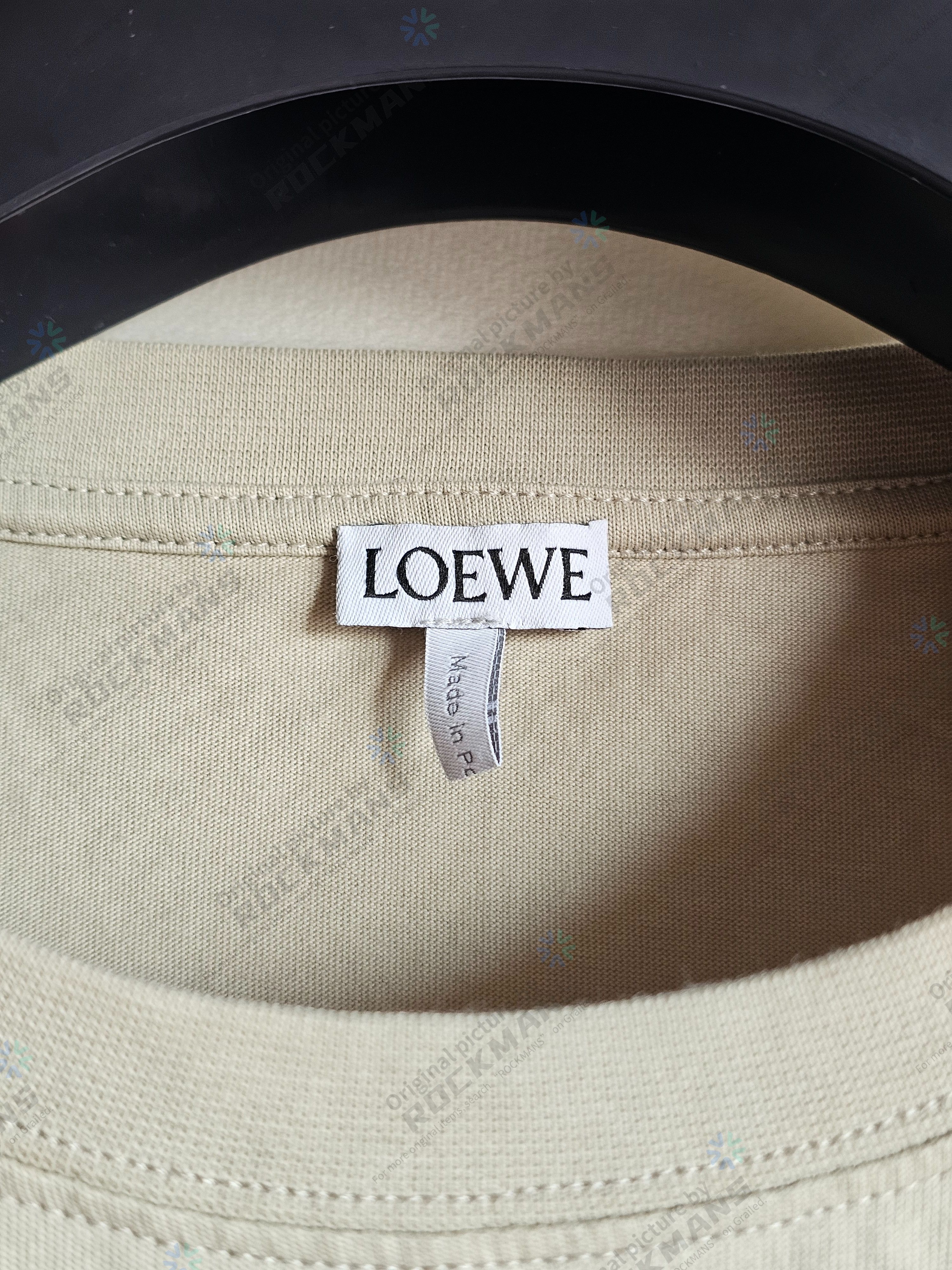 Loewe LOEWE Anagram Fake Pocket T-shirt Stone Grey Size M Size US M / EU 48-50 / 2 - 4 Thumbnail